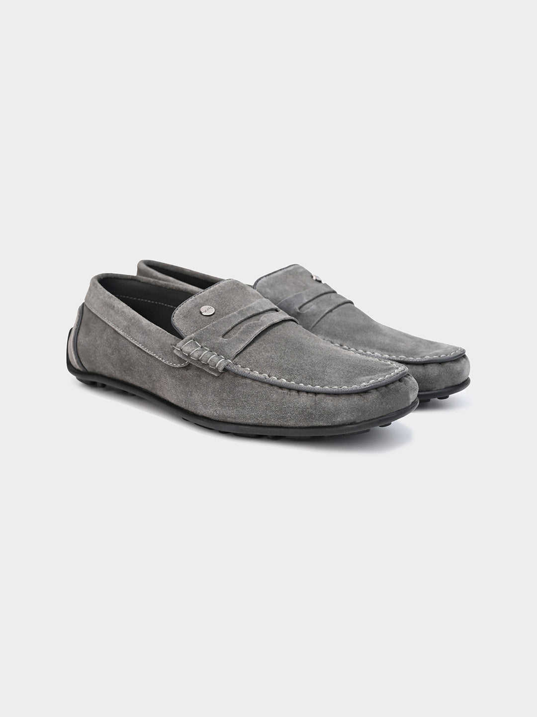 Men's Grey Slip-On Loafers