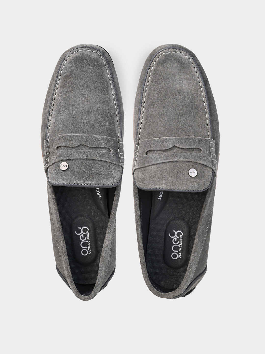 Men's Grey Slip-On Loafers