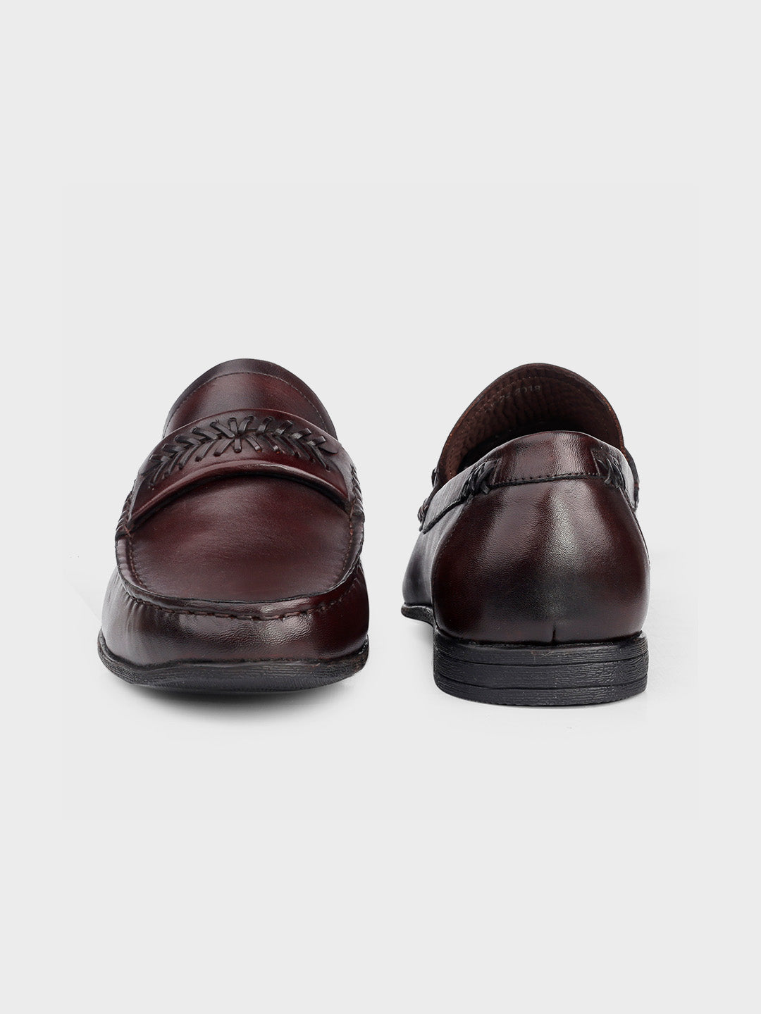 Men's Brown Leather Slip-On Loafers