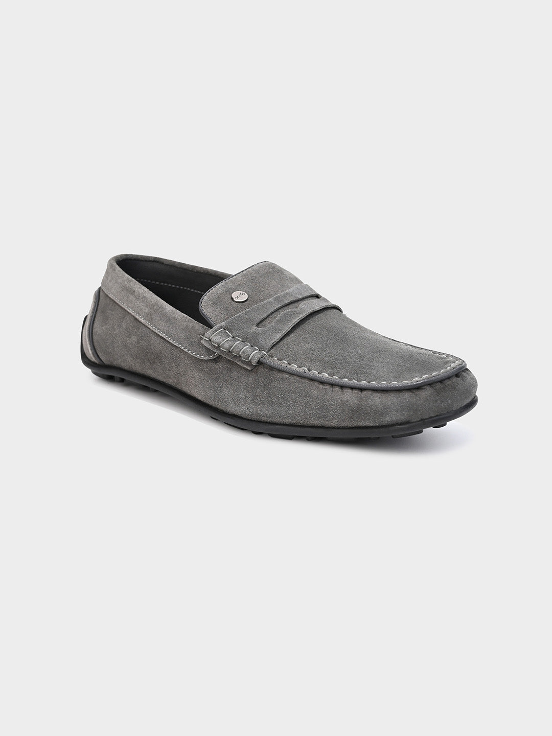 Men's Grey Slip-On Loafers