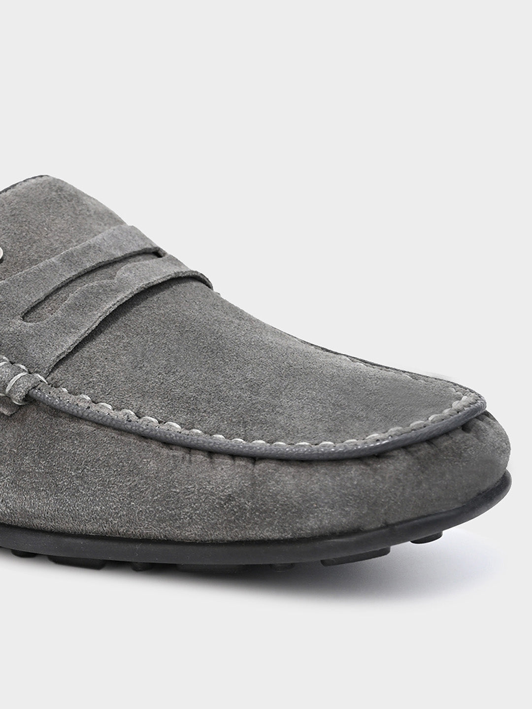 Men's Grey Slip-On Loafers