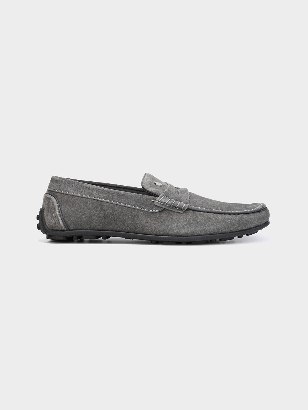 Men's Grey Slip-On Loafers