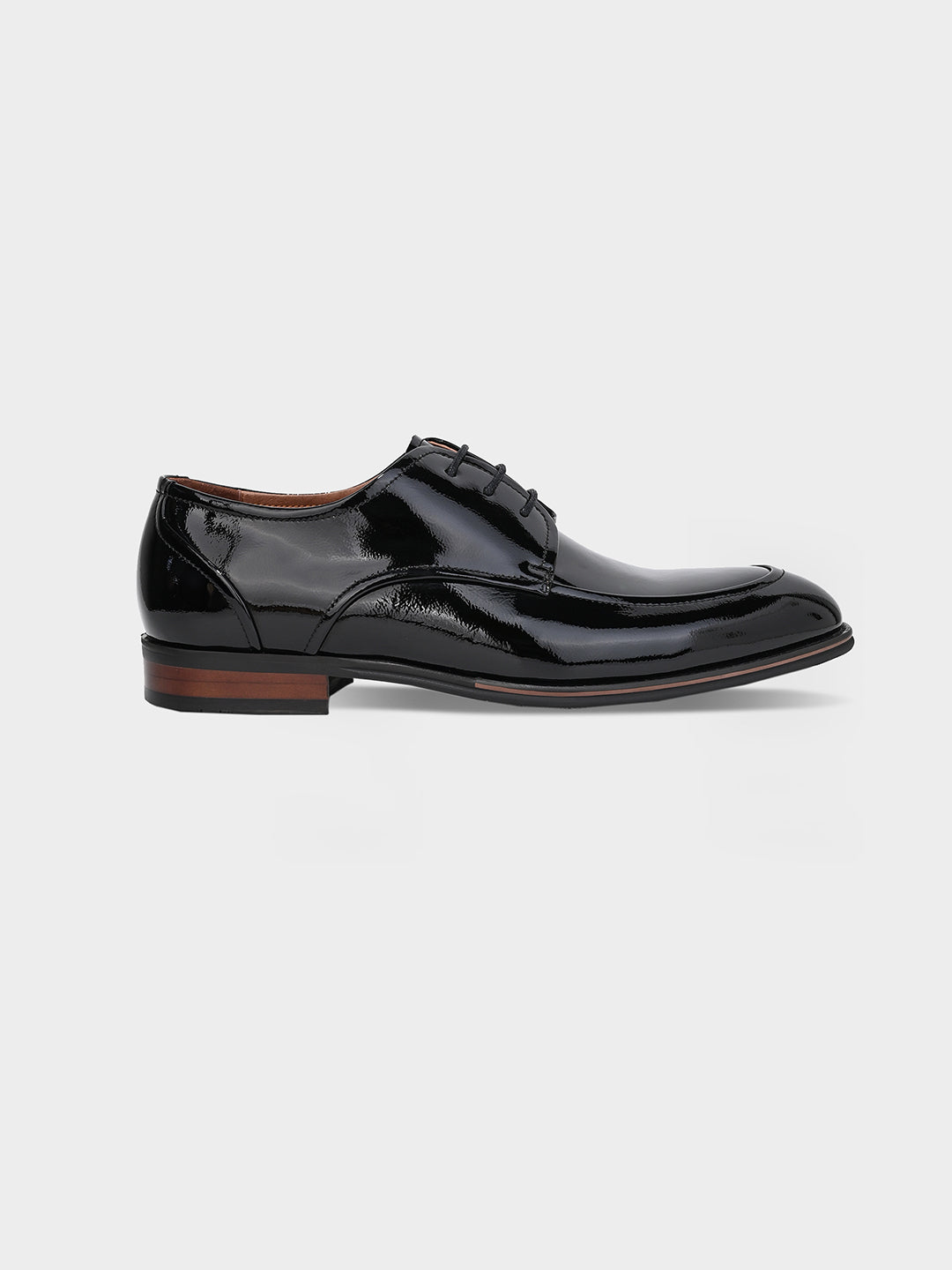 Black Patent Leather Derby Shoes