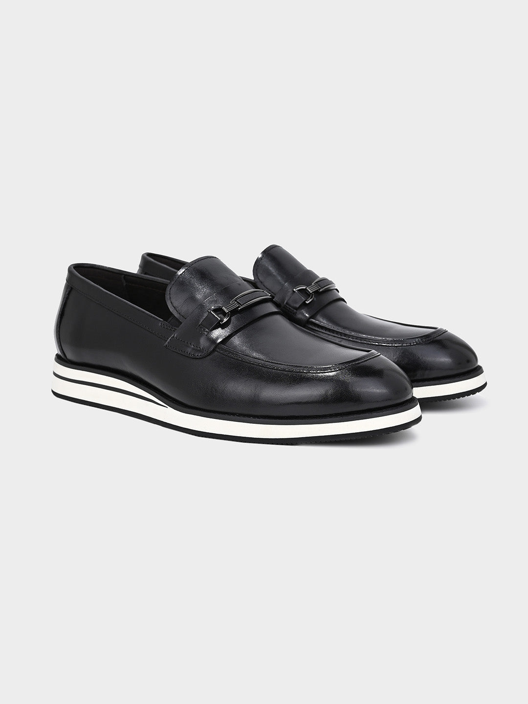 Black Modern Classic Slip-On Shoes