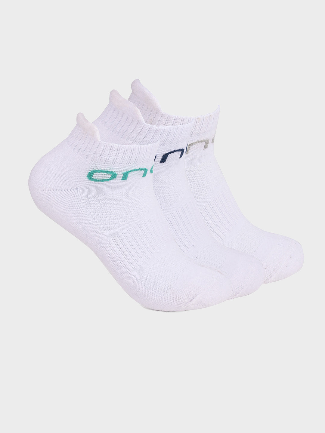 Men's Low-Ankle Semi-Cushioned Running/Gym/Fitness Training/Smart Casual Padded Socks (Pack of 3)