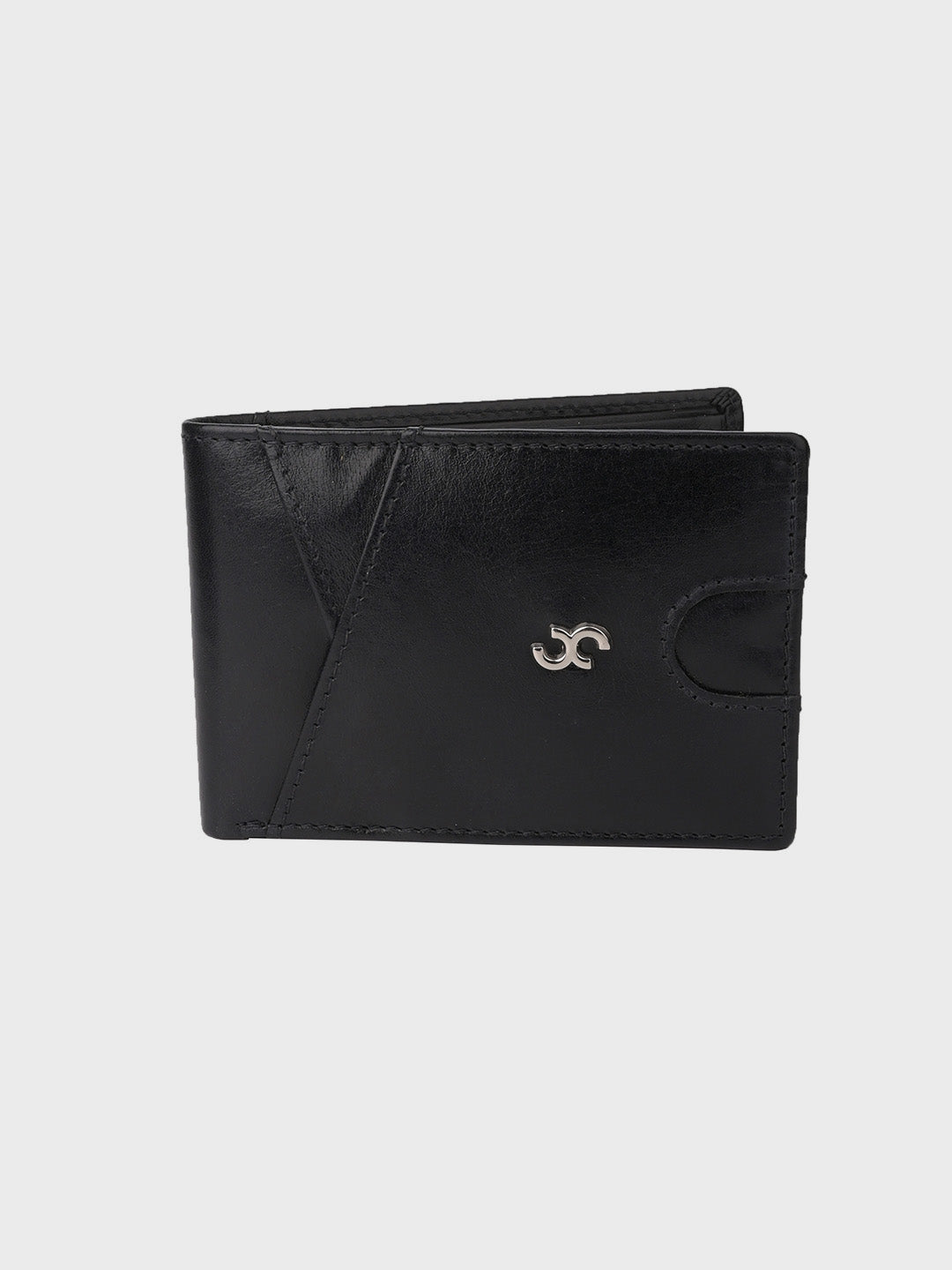 Black Premium Leather Lightweight Credit Card Holder Wallet with RFID Blocking Lining