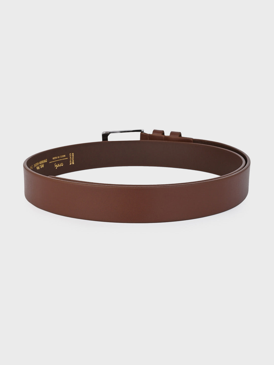 Tan Genuine Leather Tang Closure Fashion Semi-Formal Belt