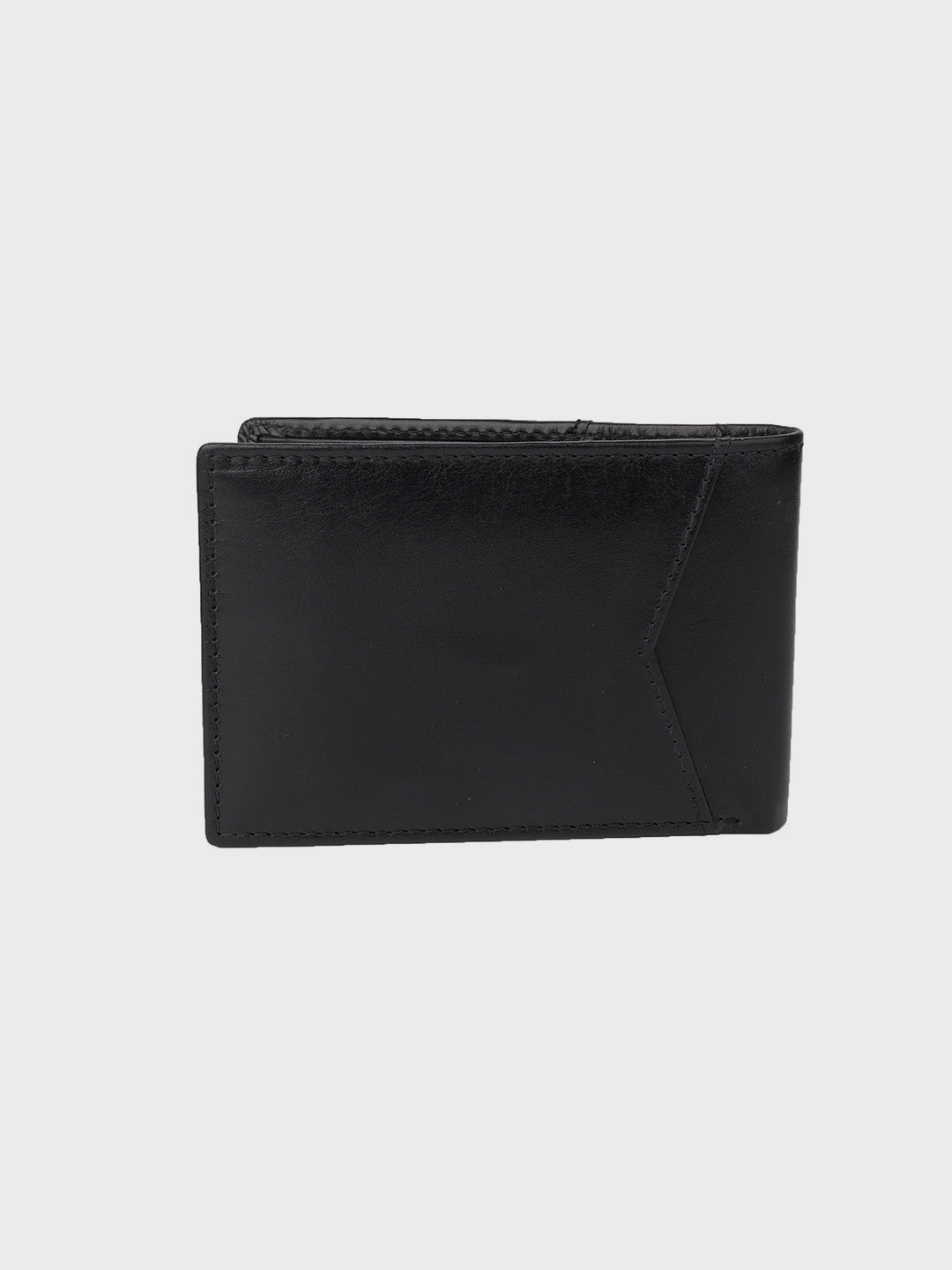 Black Premium Leather Lightweight Credit Card Holder Wallet with RFID Blocking Lining