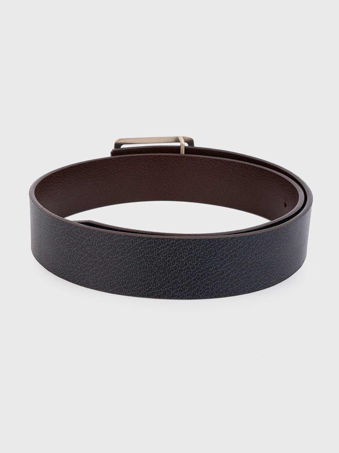 Leather Reversible Belt Gift Set with two signature metal buckles