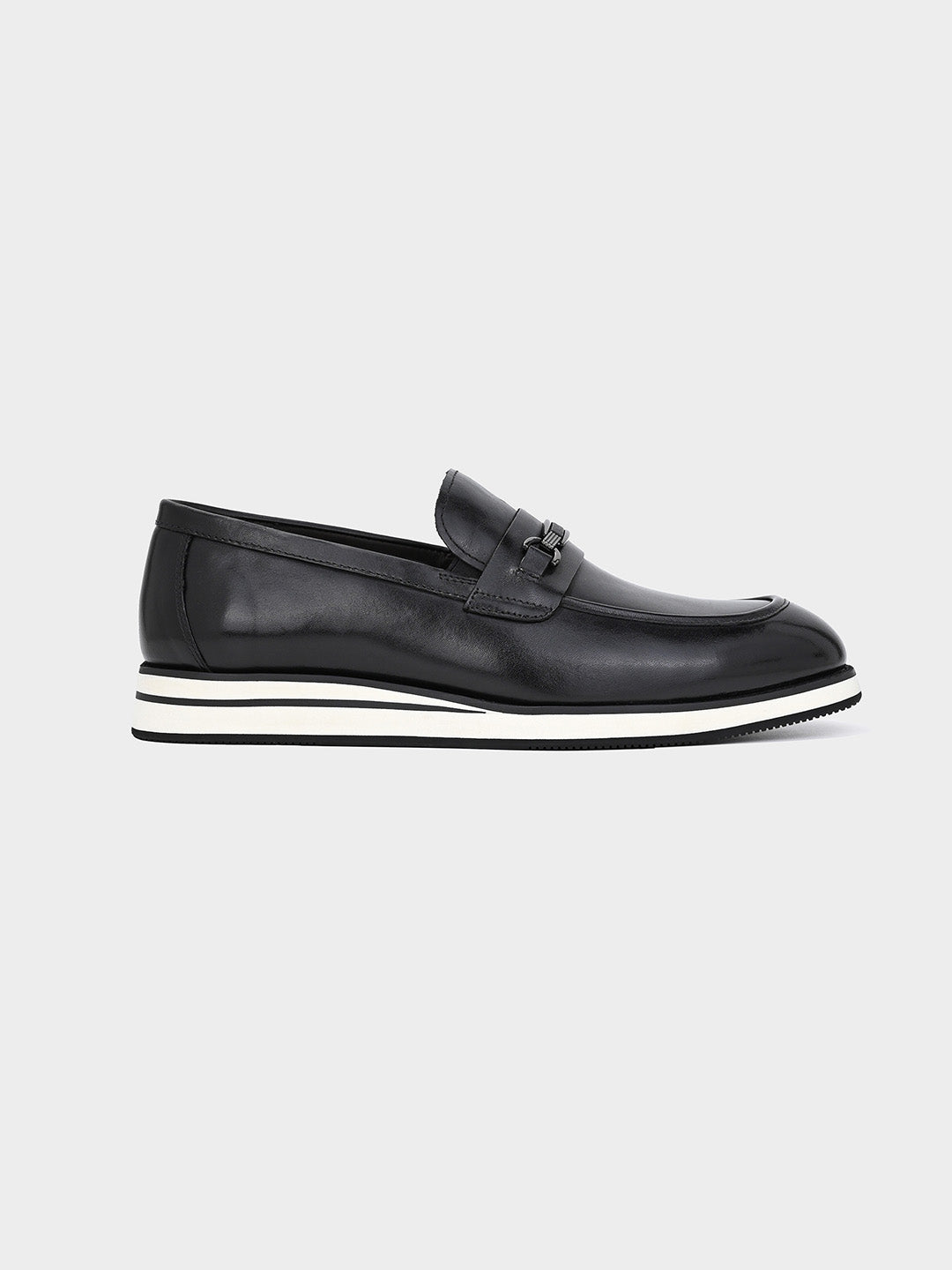 Black Modern Classic Slip-On Shoes