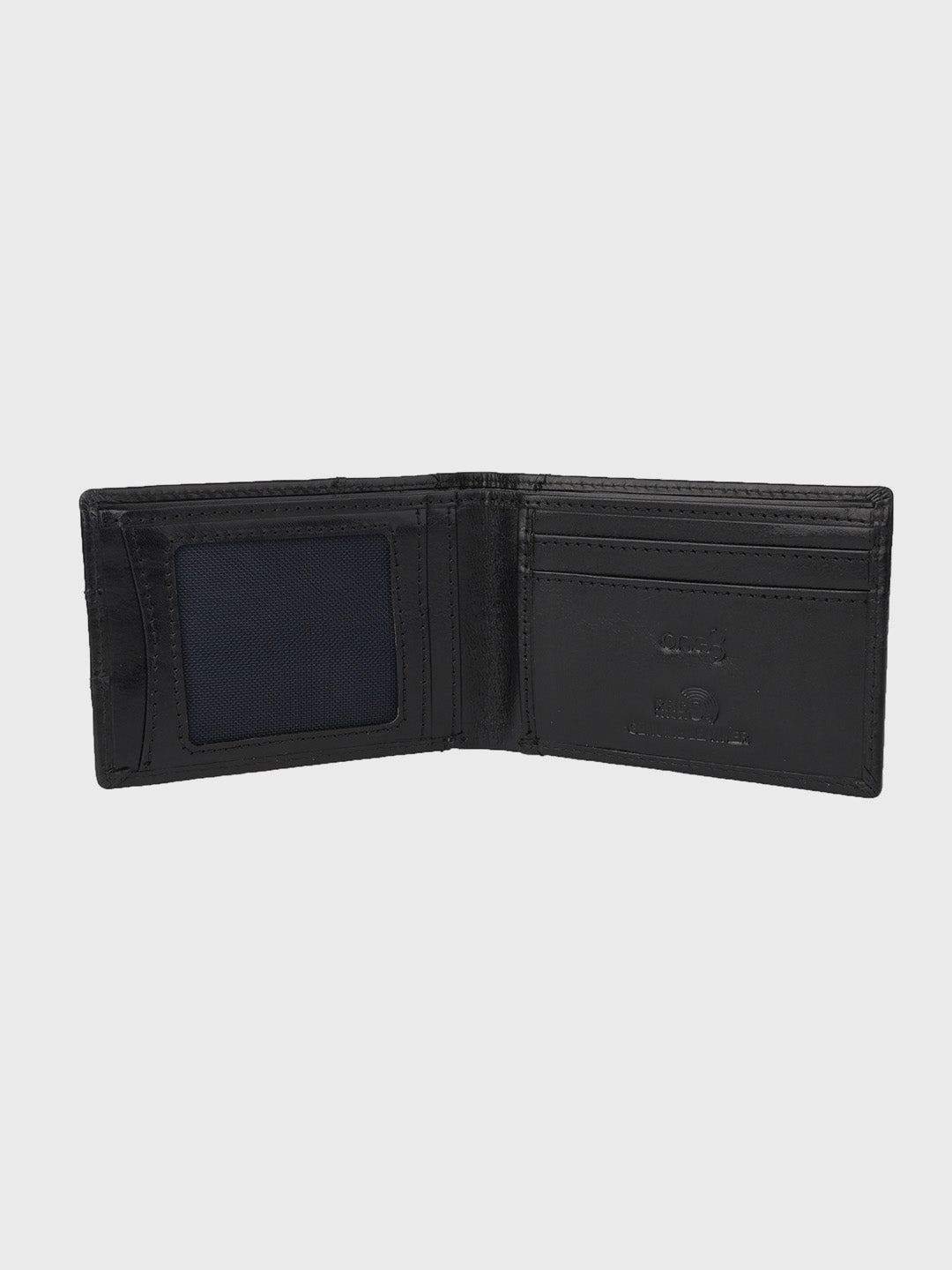 Black Premium Leather Lightweight Credit Card Holder Wallet with RFID Blocking Lining