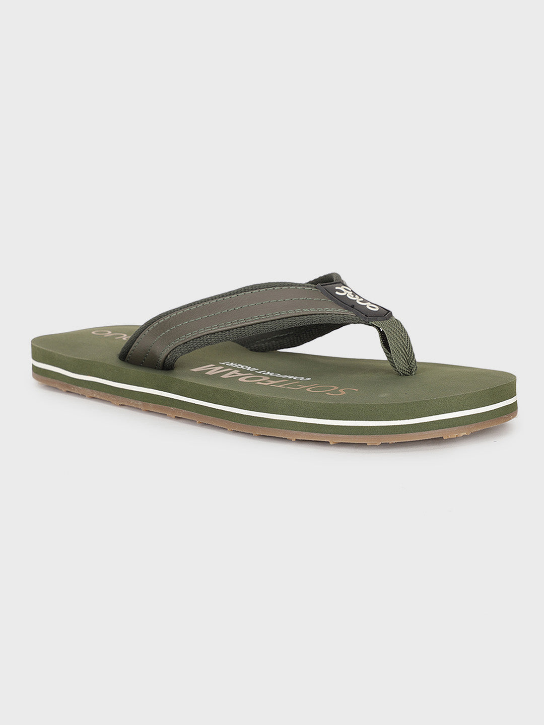 Green Light-Weight Anti-Skid Bounce Back Mid-Sole Comfortable All Day Wear Slip-ons Slippers/Chappals/Flip-Flops