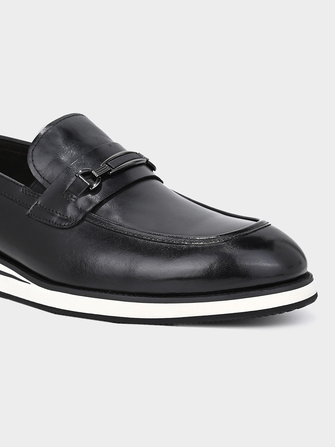 Black Modern Classic Slip-On Shoes