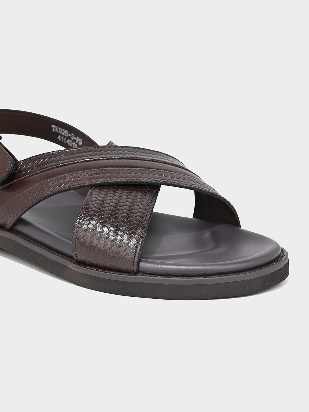 Brown Leather Strap Sandals