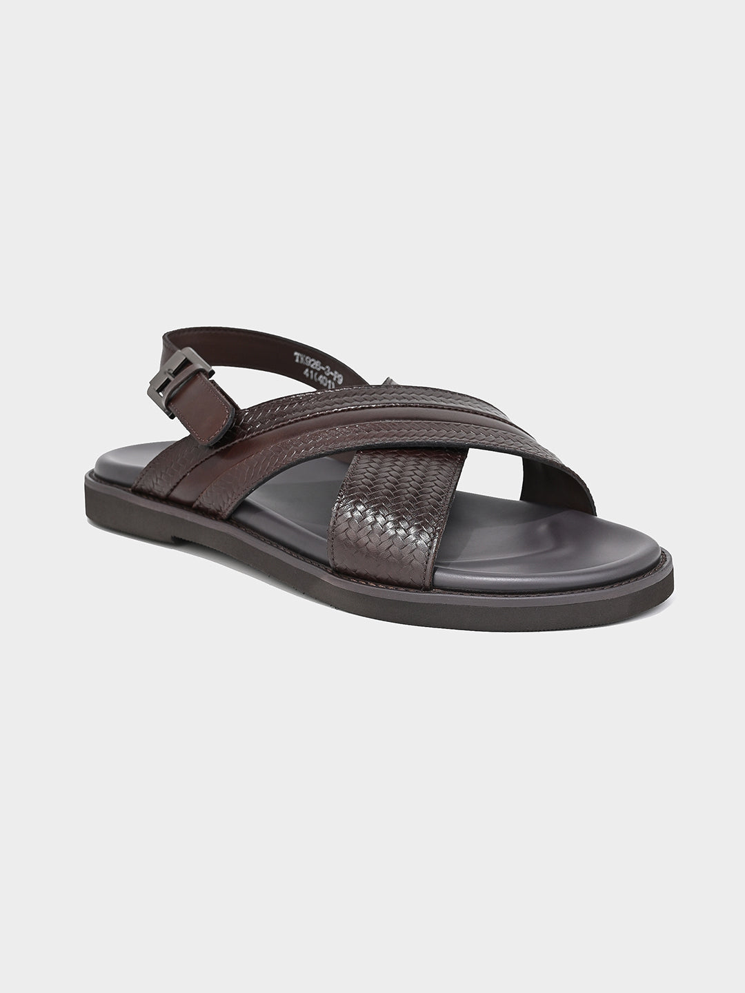 Brown Leather Strap Sandals