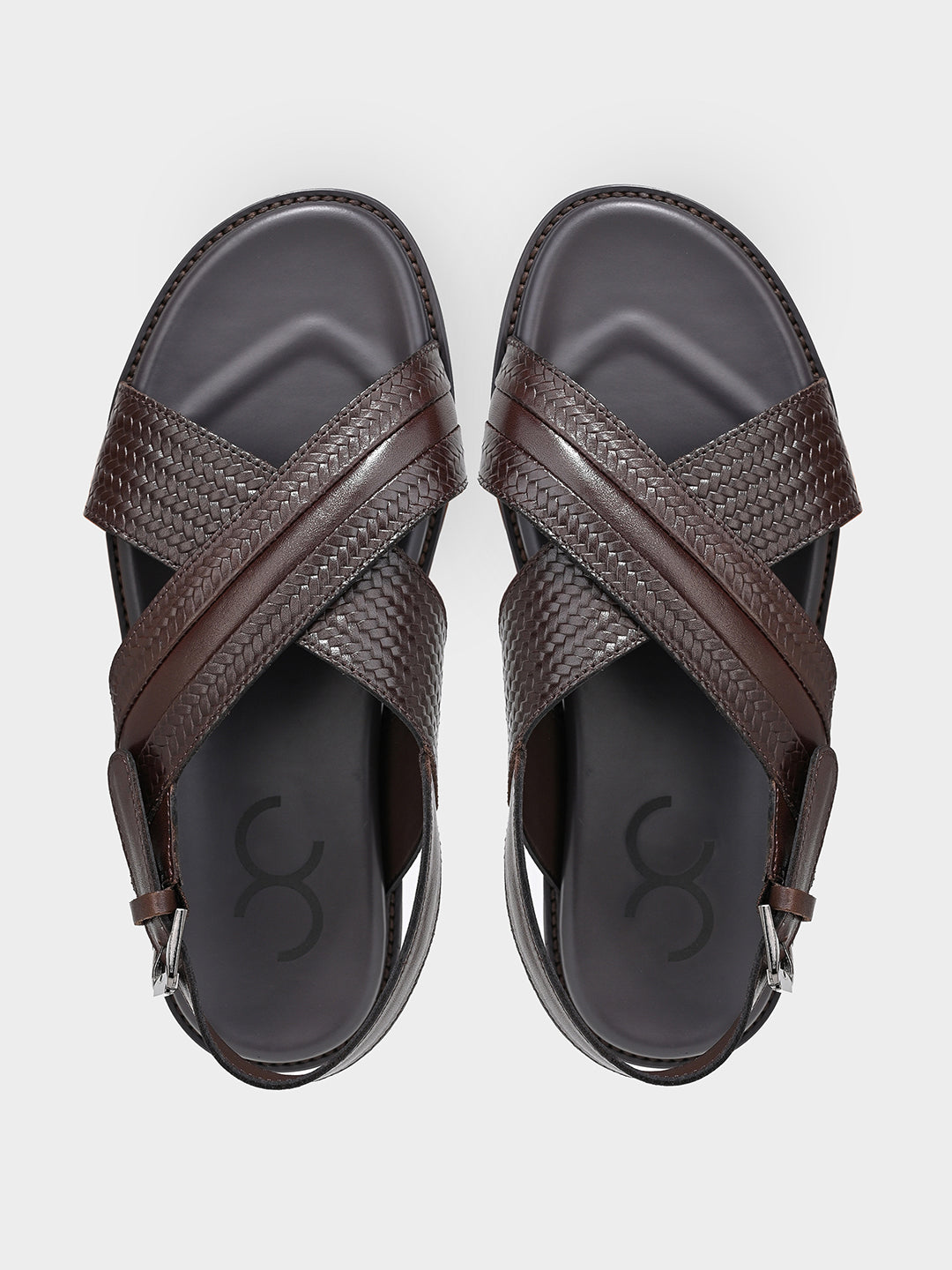 Brown Leather Strap Sandals