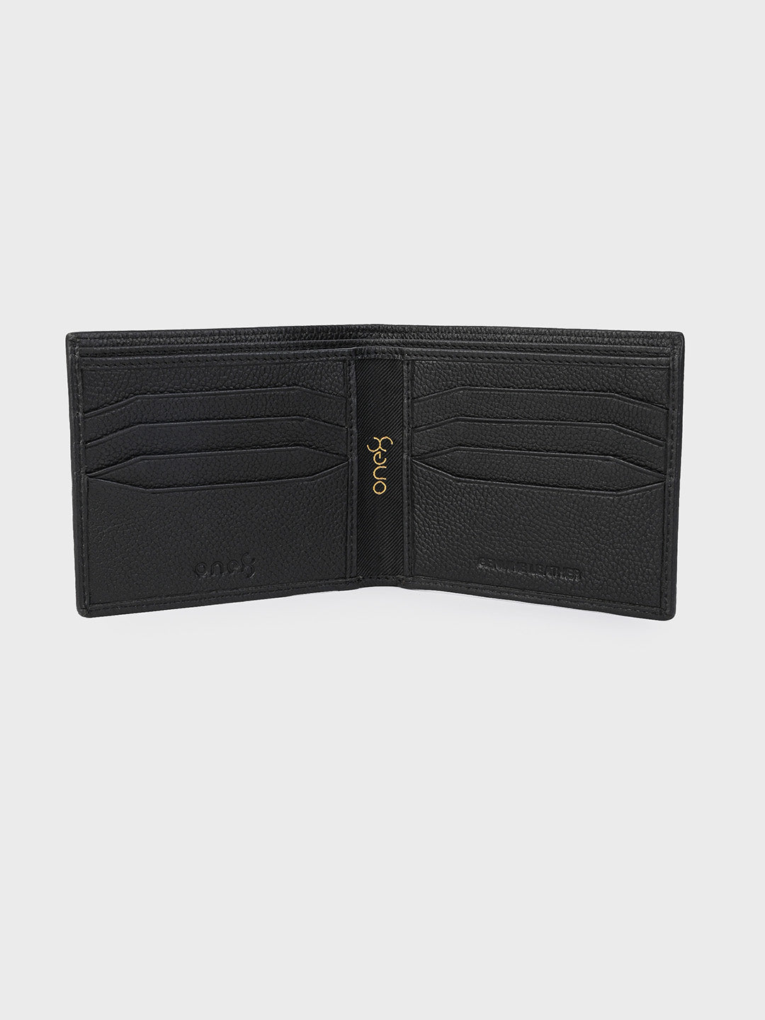 Black Minimalist Bifold Wallet