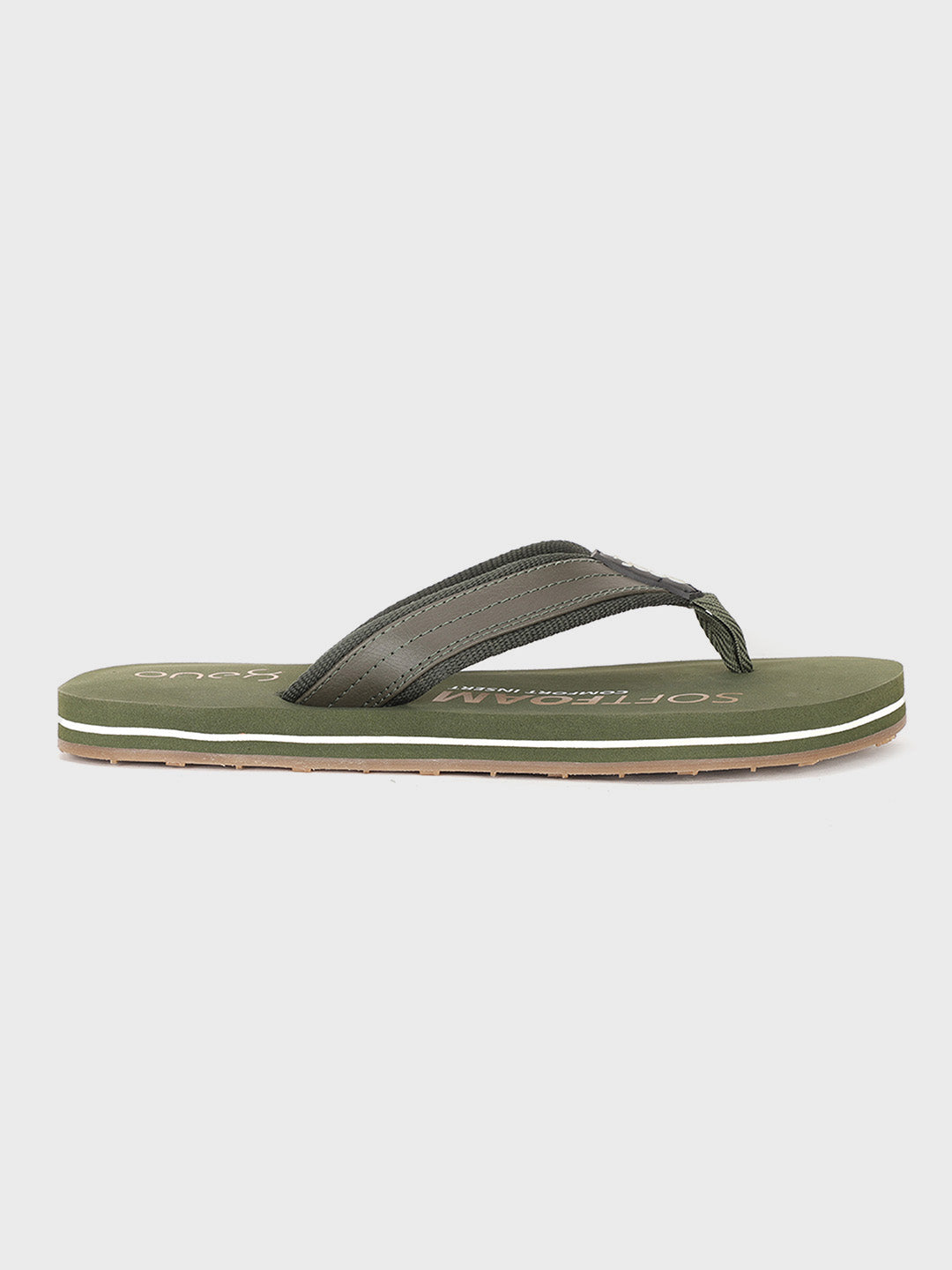 Green Light-Weight Anti-Skid Bounce Back Mid-Sole Comfortable All Day Wear Slip-ons Slippers/Chappals/Flip-Flops