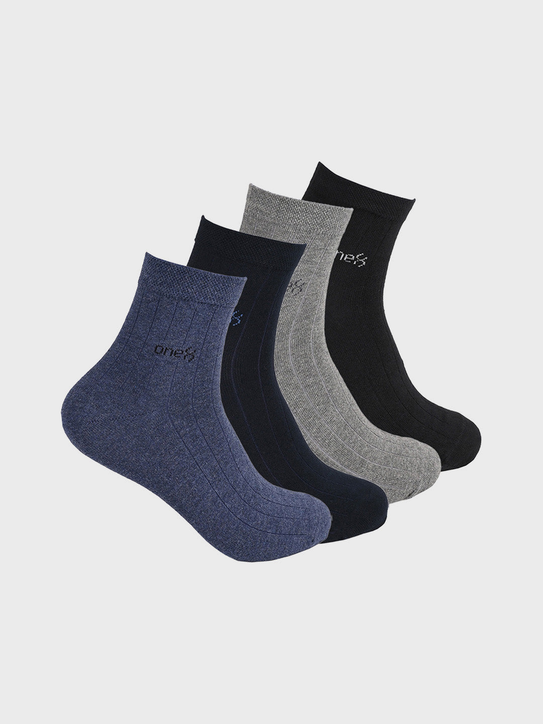 Men's Breathable Casual, Running, Gym & Training High-Ankle Length, Multicolor Cotton Socks (Pack Of 4)