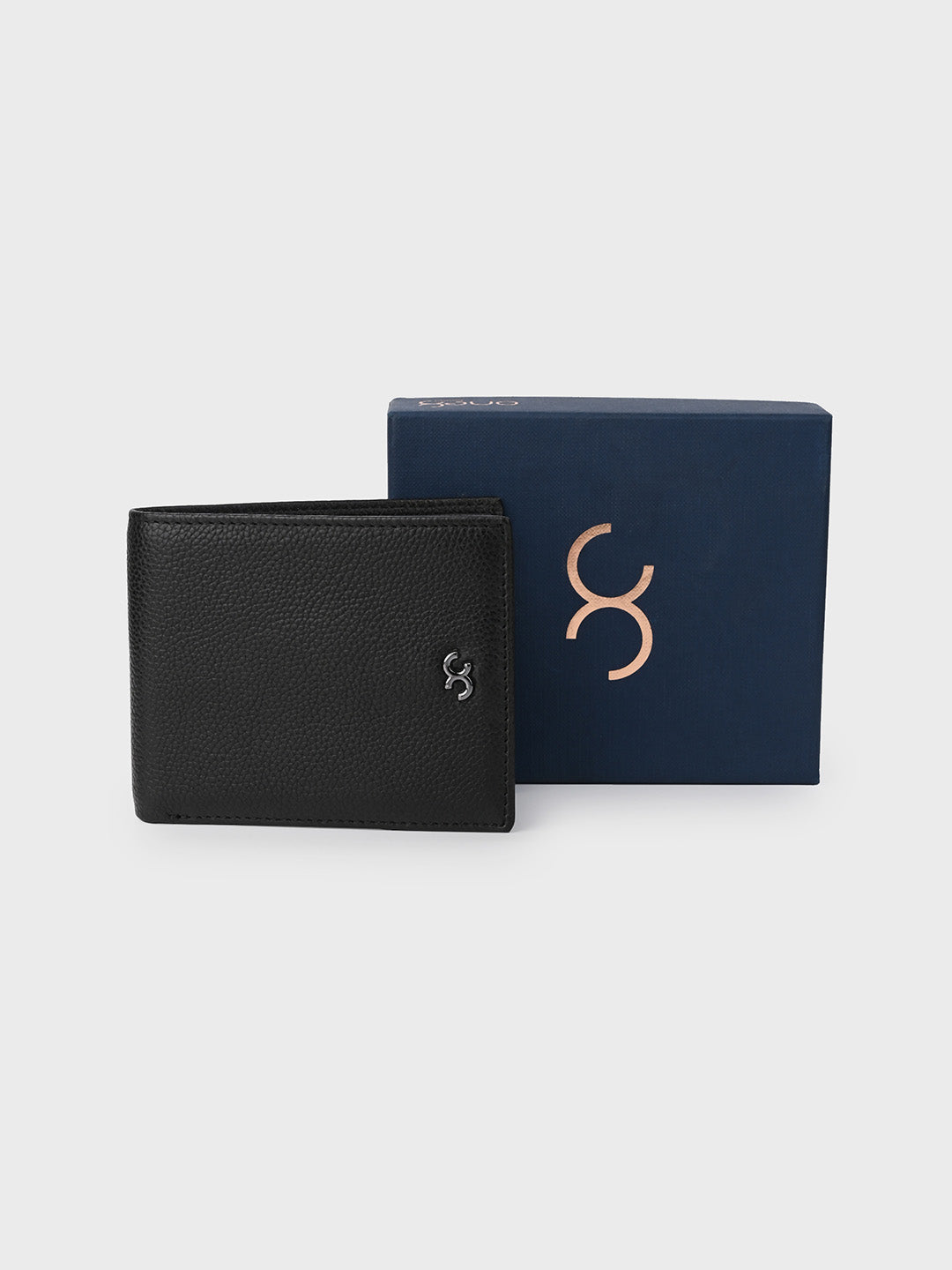 Black Minimalist Bifold Wallet