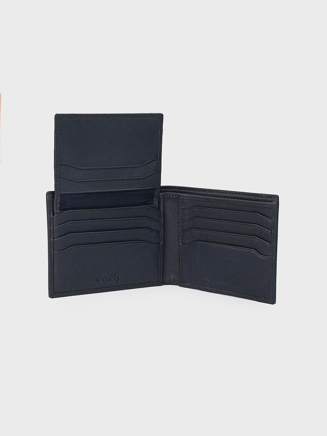 Navy Slim Bifold Wallet with Removable Card Holder