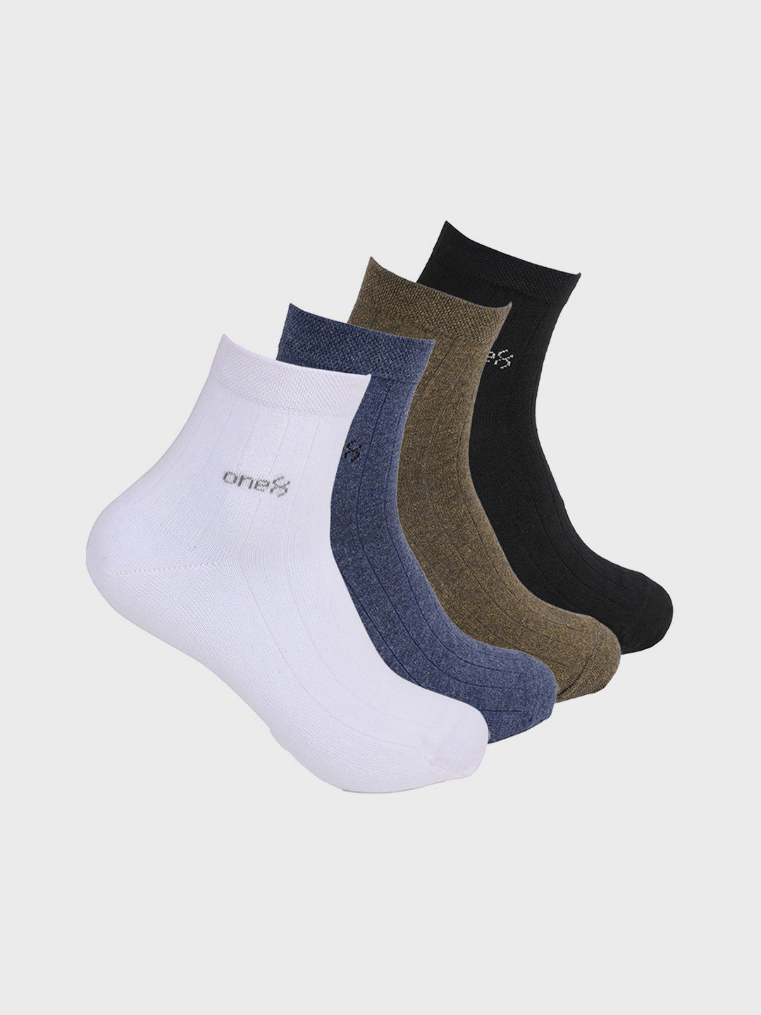 Men's Breathable Casual, Running, Gym & Training High-Ankle Length, Multicolor Cotton Socks (Pack Of 4)