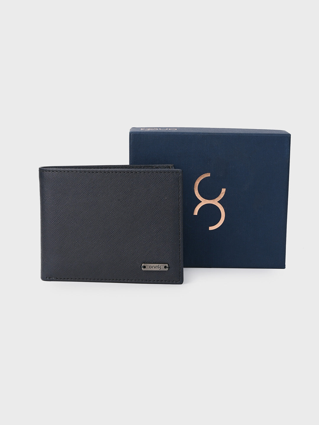 Navy Slim Bifold Wallet with Removable Card Holder