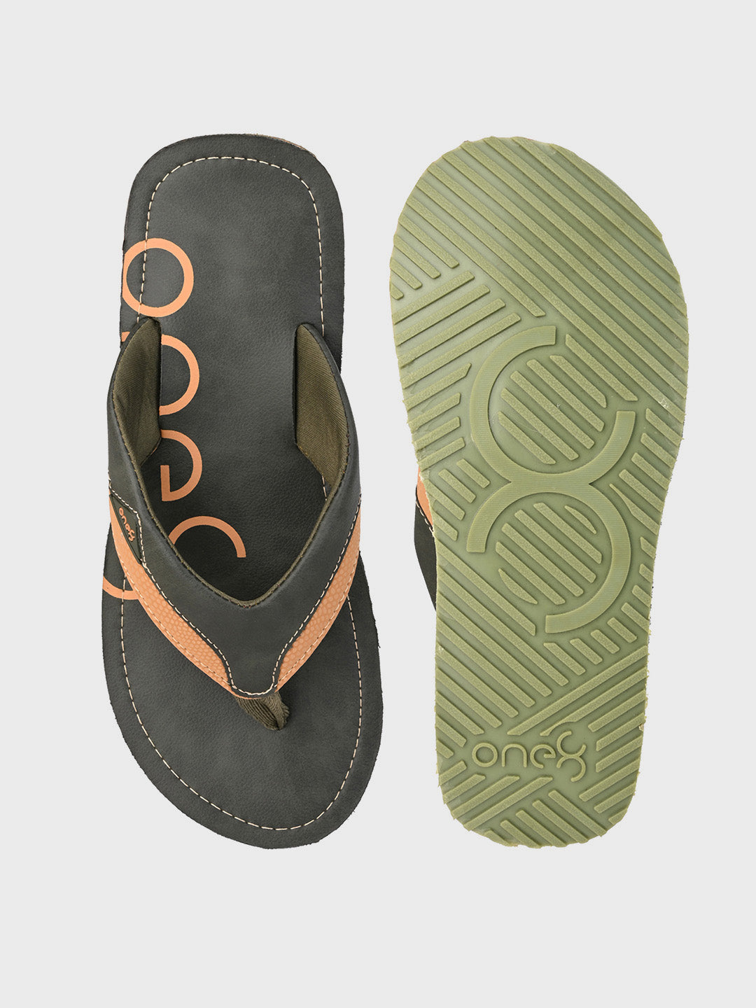 Men's Anti-Skid Rubber Sole Comfort Footbed Water-Resistant Light Weight Flip-Flops
