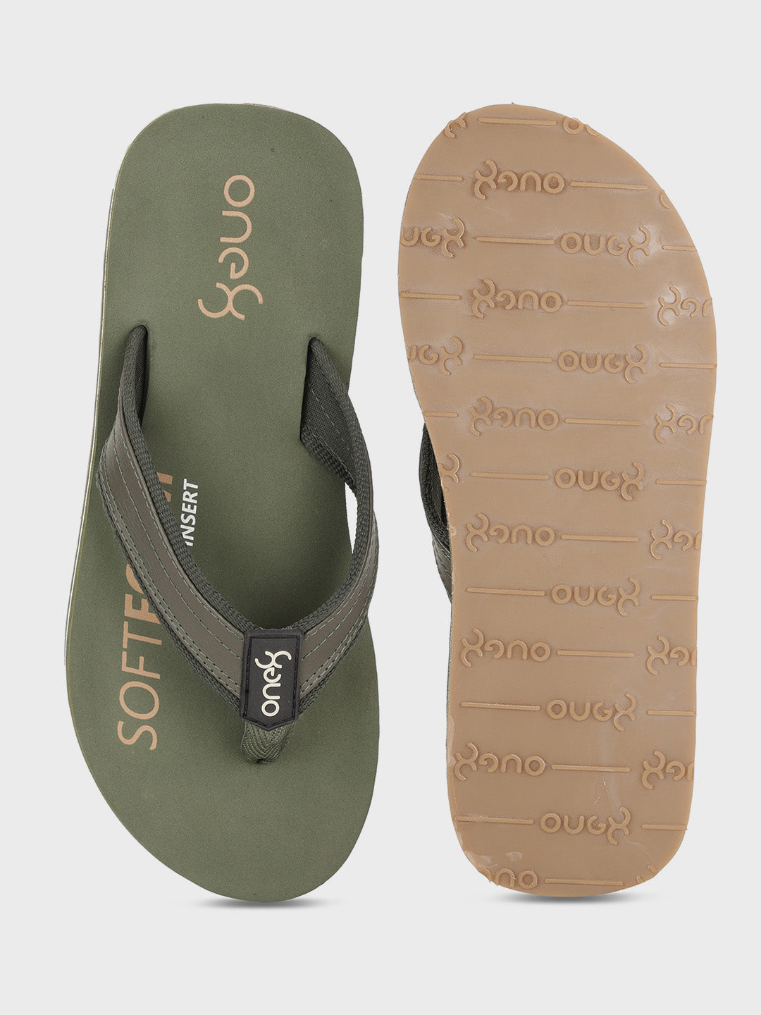 Green Light-Weight Anti-Skid Bounce Back Mid-Sole Comfortable All Day Wear Slip-ons Slippers/Chappals/Flip-Flops