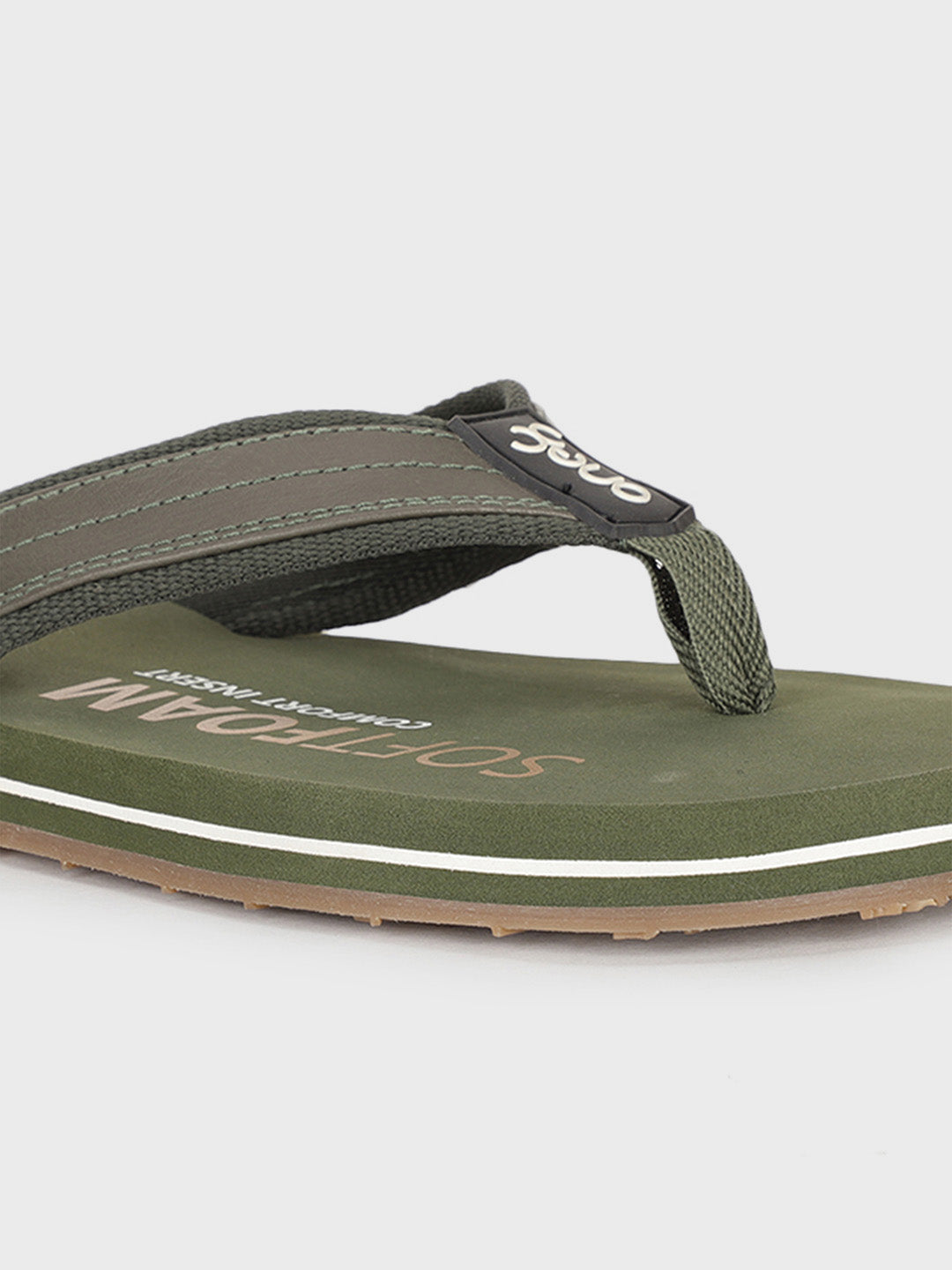 Green Light-Weight Anti-Skid Bounce Back Mid-Sole Comfortable All Day Wear Slip-ons Slippers/Chappals/Flip-Flops