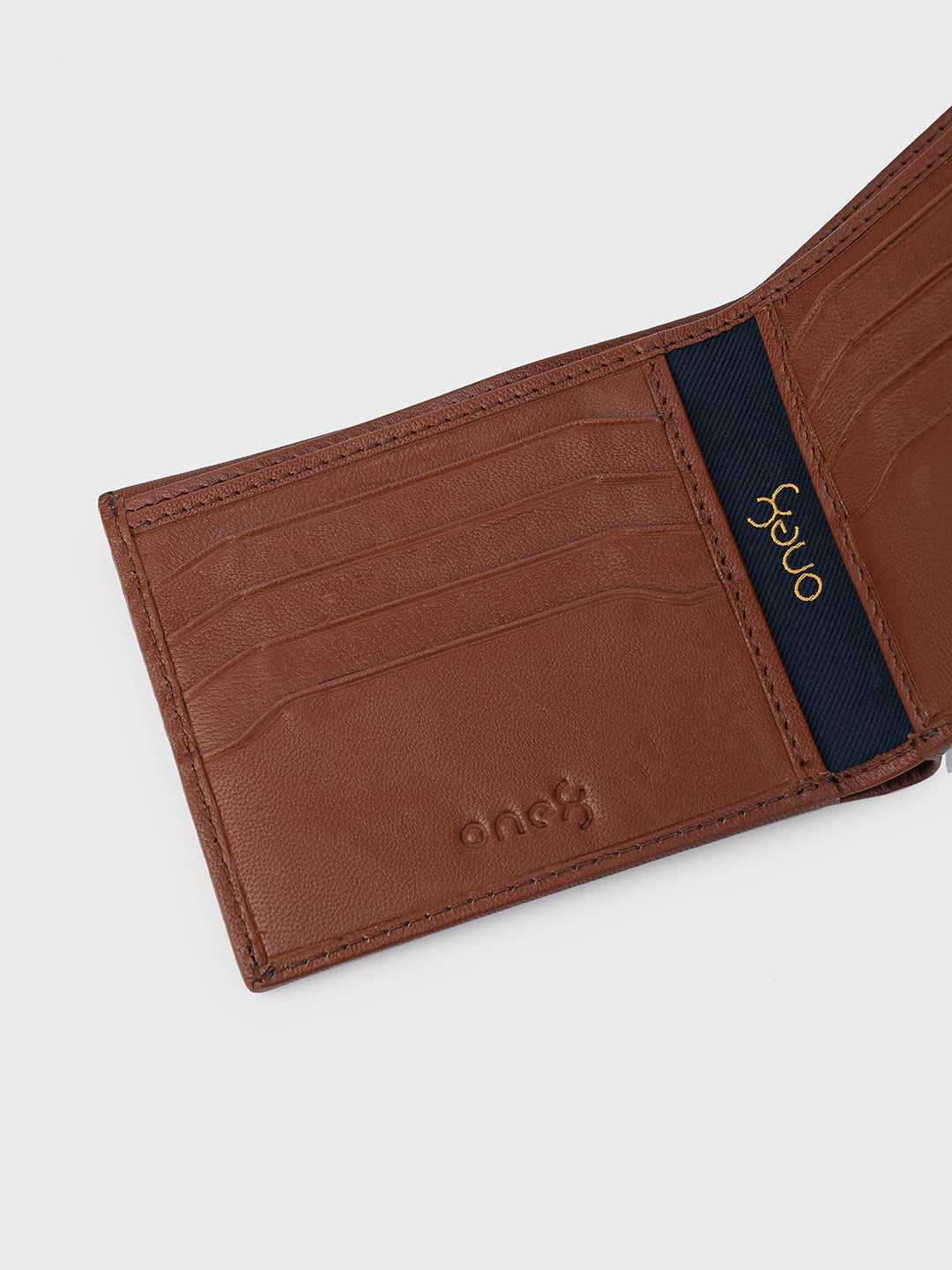 Tan Removable Card Holder Leather Wallet