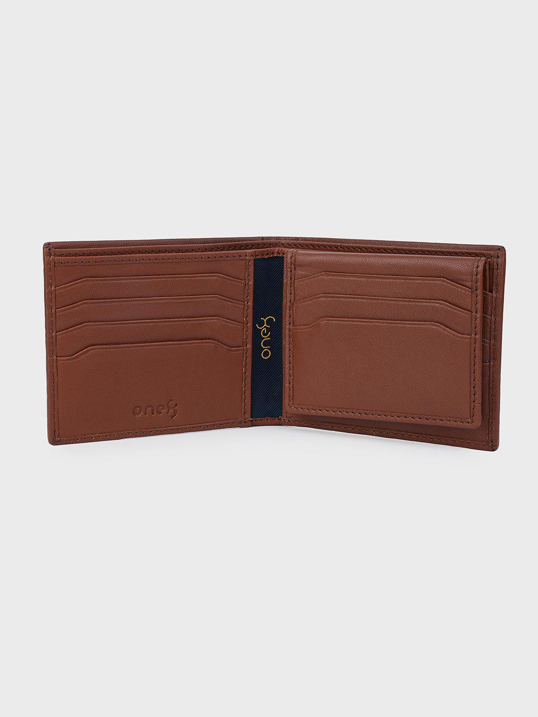 Tan Removable Card Holder Leather Wallet