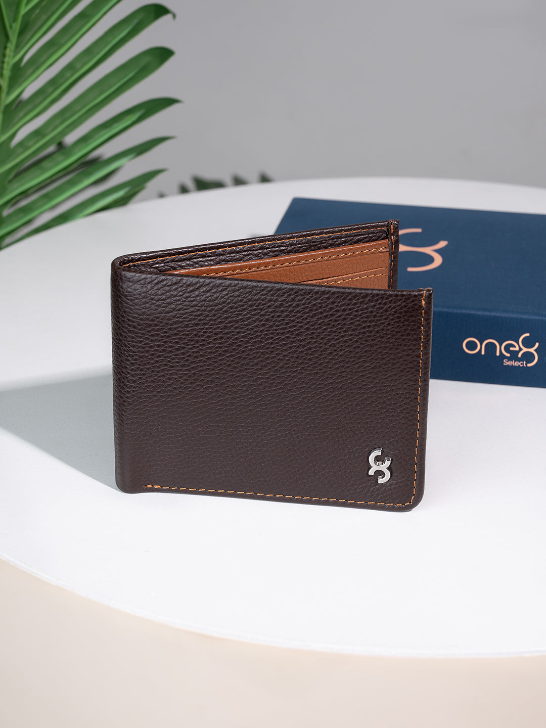 Brown Minimalist Leather Wallet