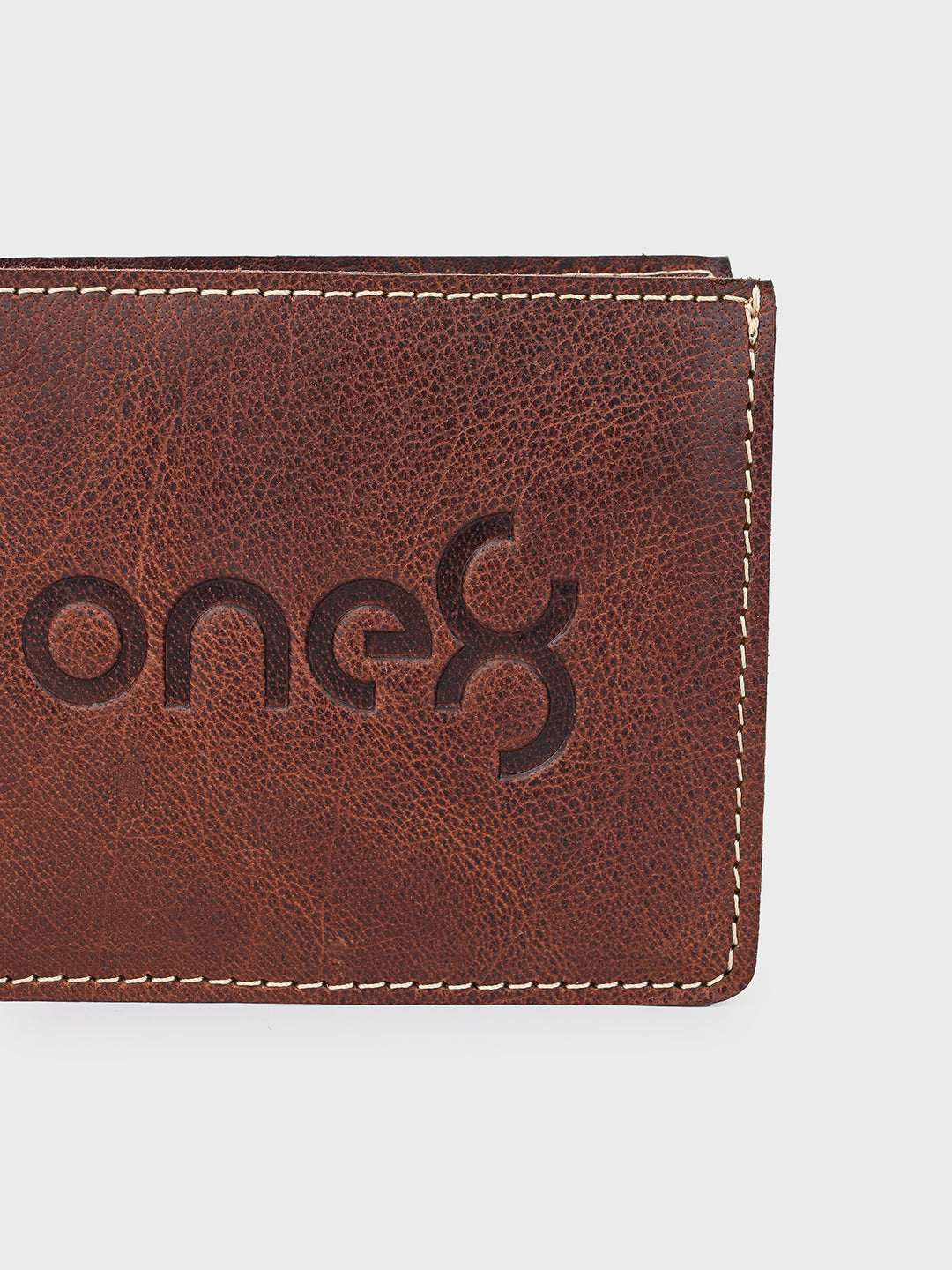 Brown Embossed Bifold Wallet