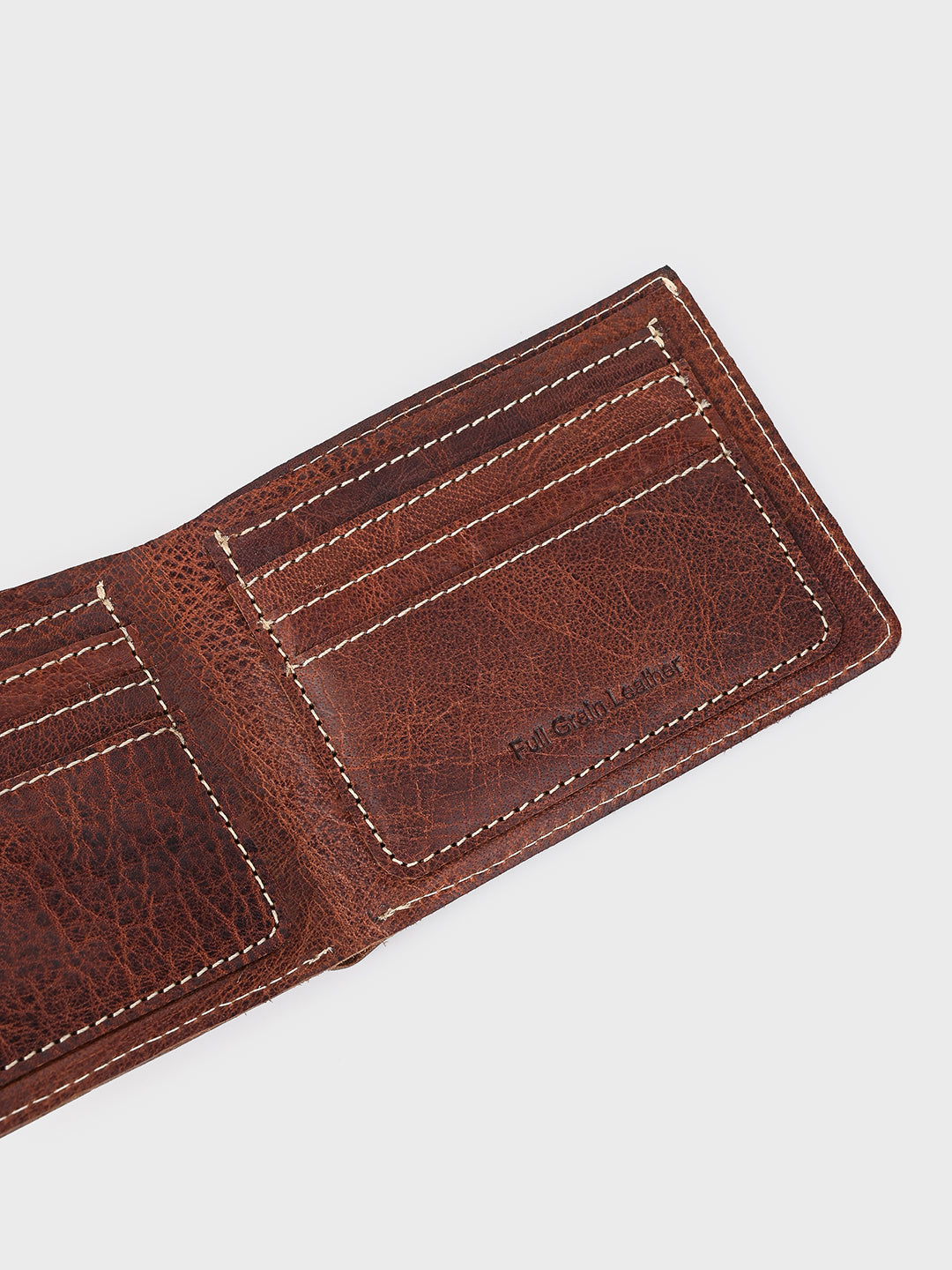 Brown Embossed Bifold Wallet