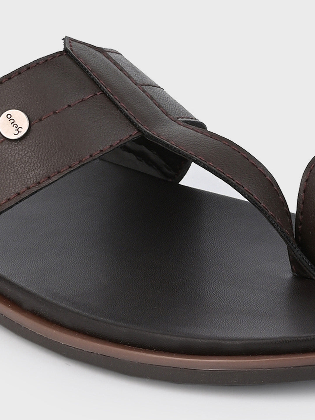 Brown Men's Ethnic & Smart Casuals Lightweight Slip-on Comfort Sandals