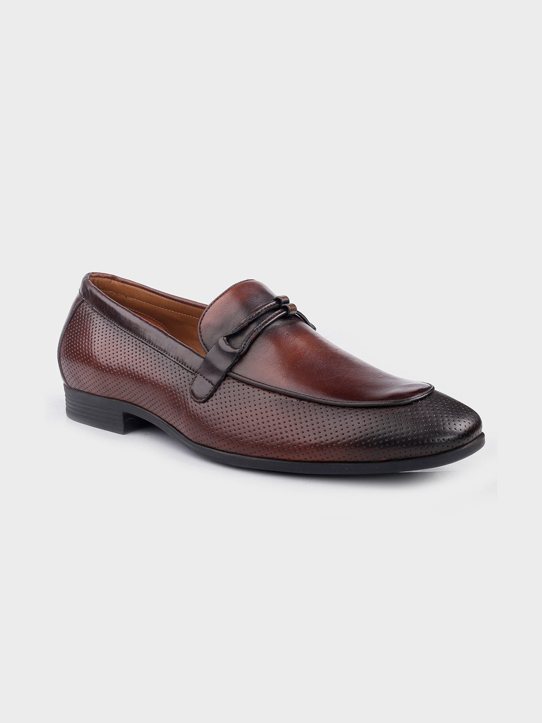 Classic Tan Leather Slip-On Loafers for Men