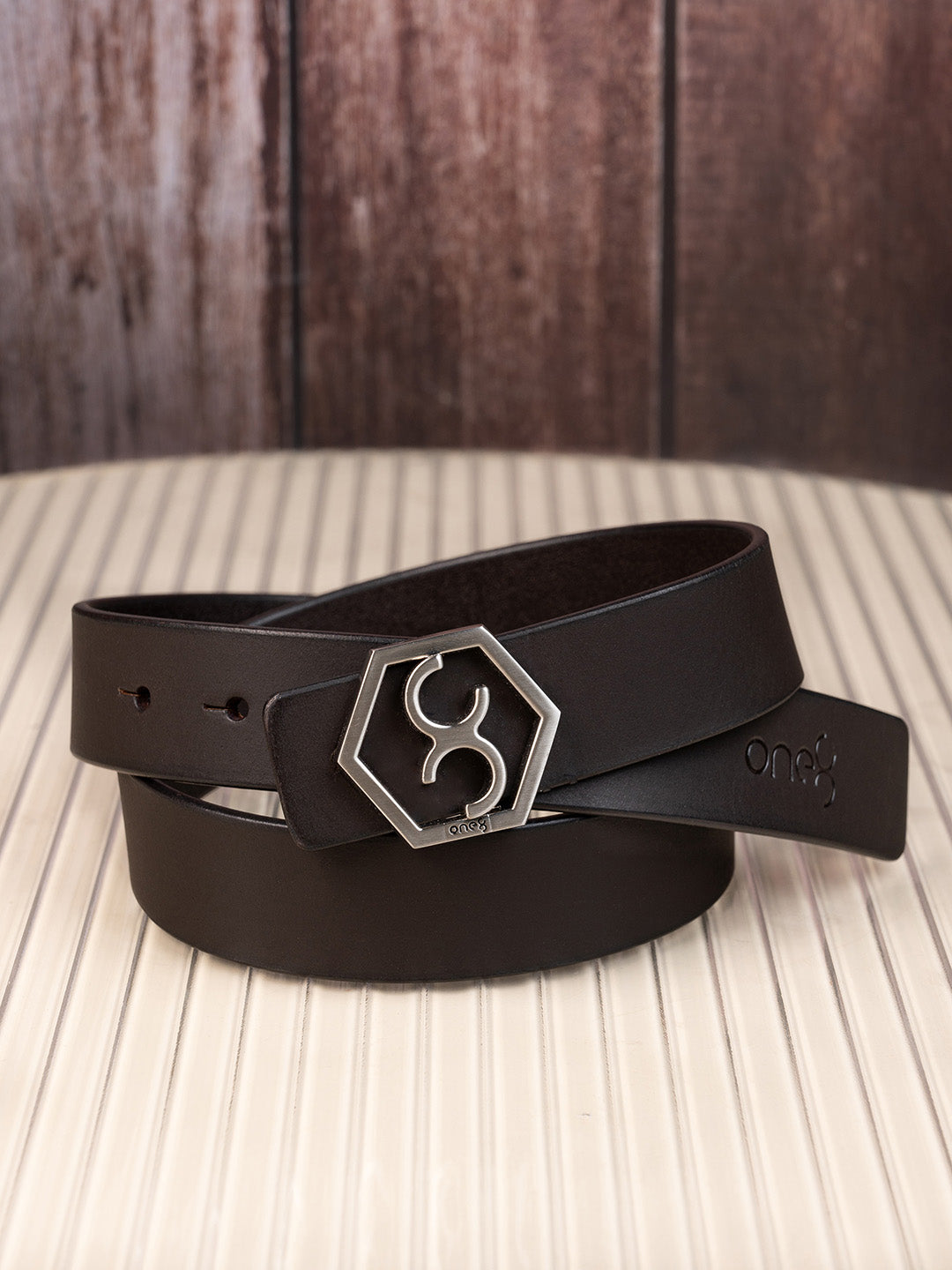 Matt Brown Signature Hexagon Buckle Belt