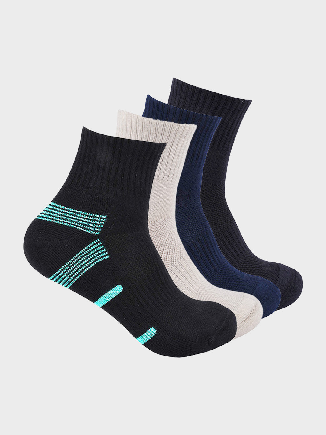 Striped Ankle Socks (Pack of 4)