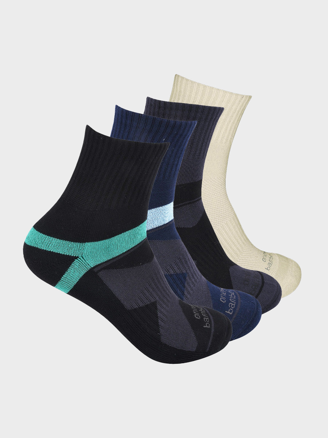 Bamboo Cotton Ankle Socks (Pack of 4)