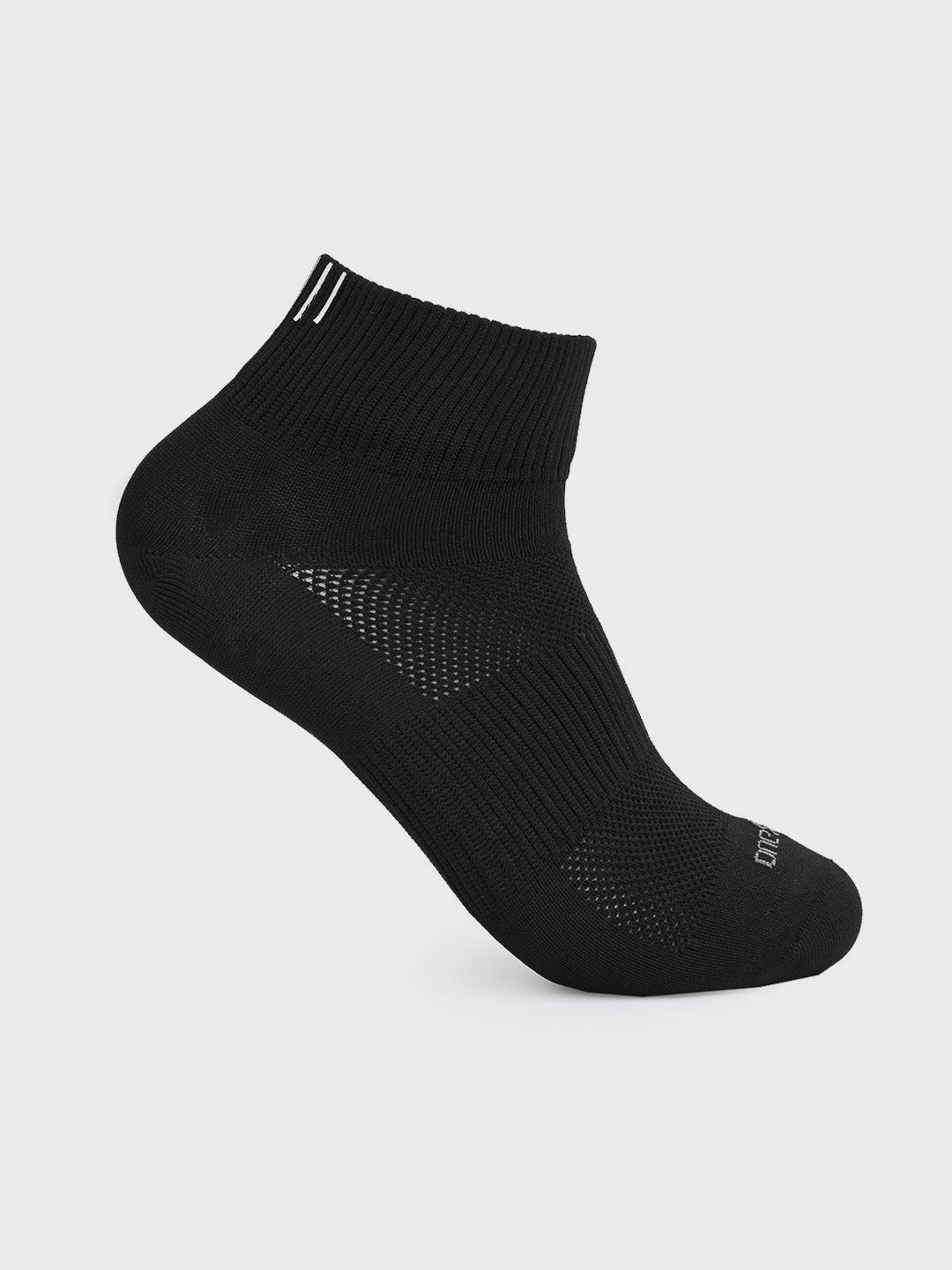 Black Reflective Ankle Socks (Pack of 3)