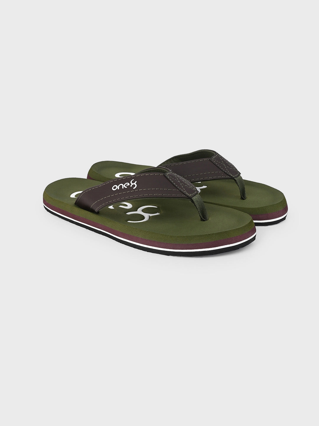 Premium Comfort Flip-Flops in Olive