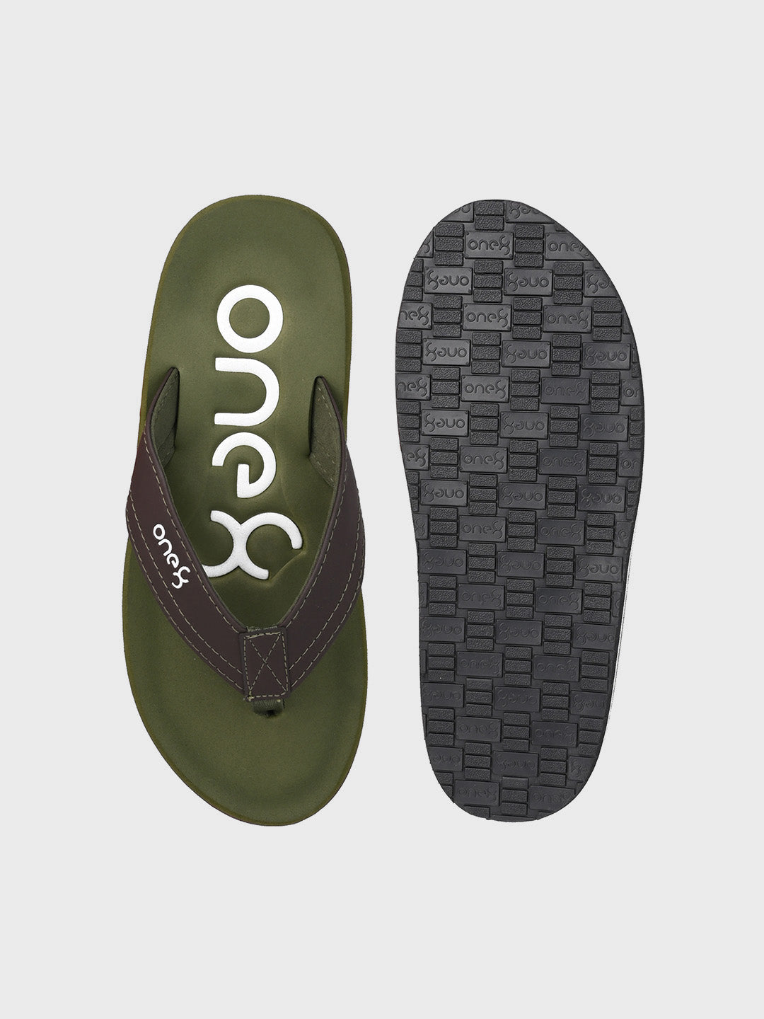 Premium Comfort Flip-Flops in Olive