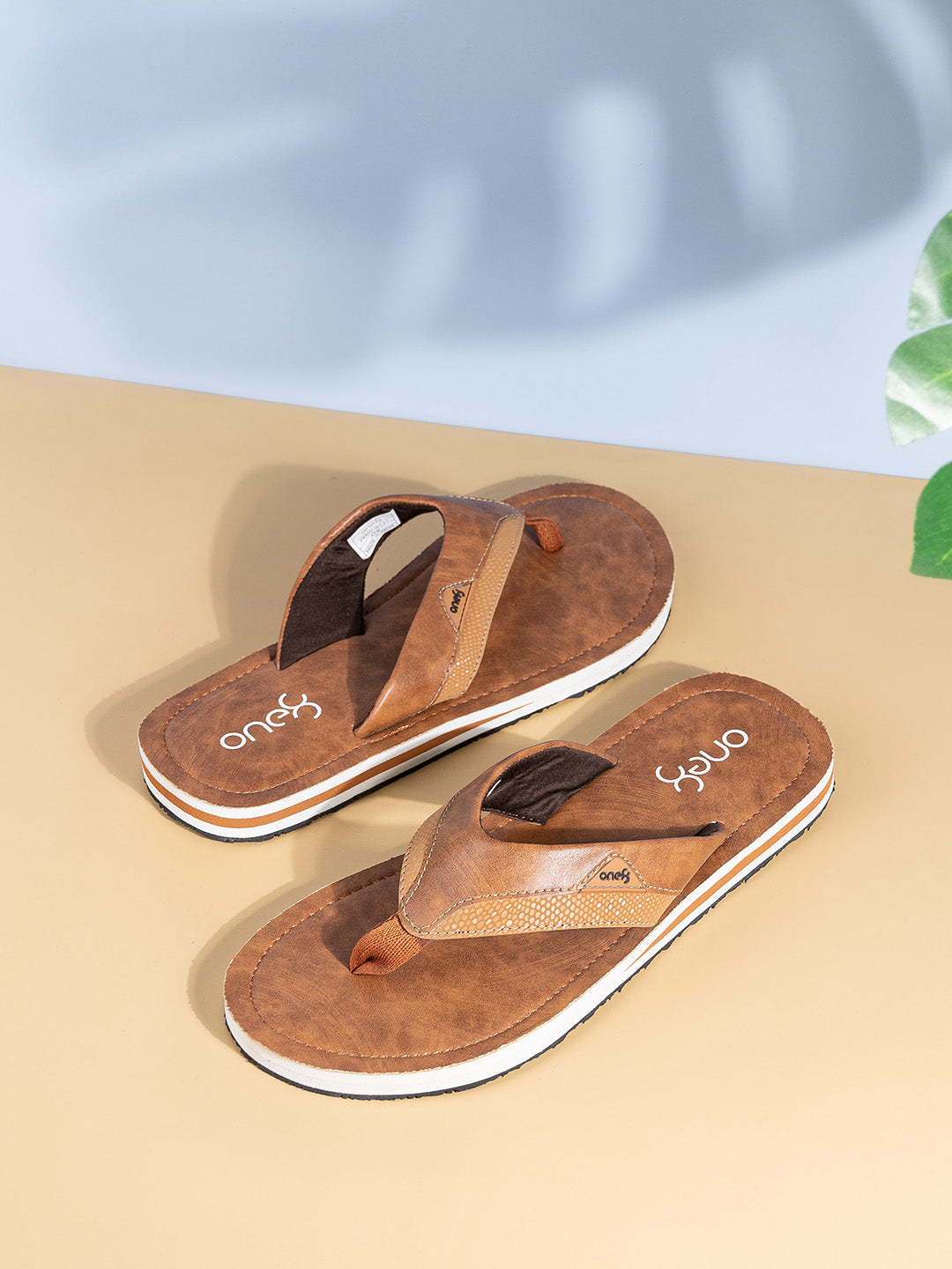 Bounce-Back Comfort Slides in Brown