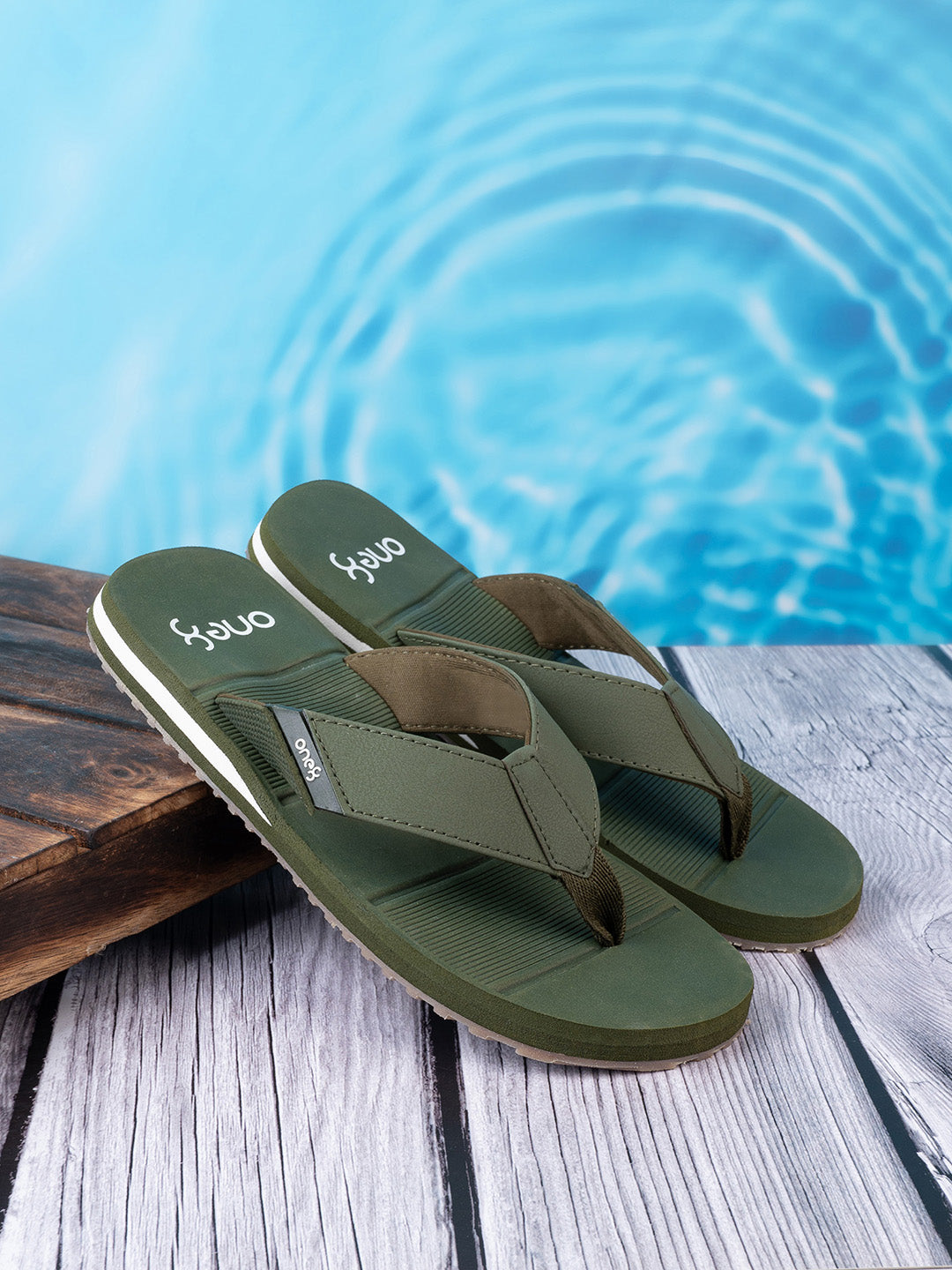 Men's Light-Weight Anti-Skid Bounce Back Mid-Sole Comfortable All Day Wear Slip-ons Slippers/Chappals/Flip-Flops