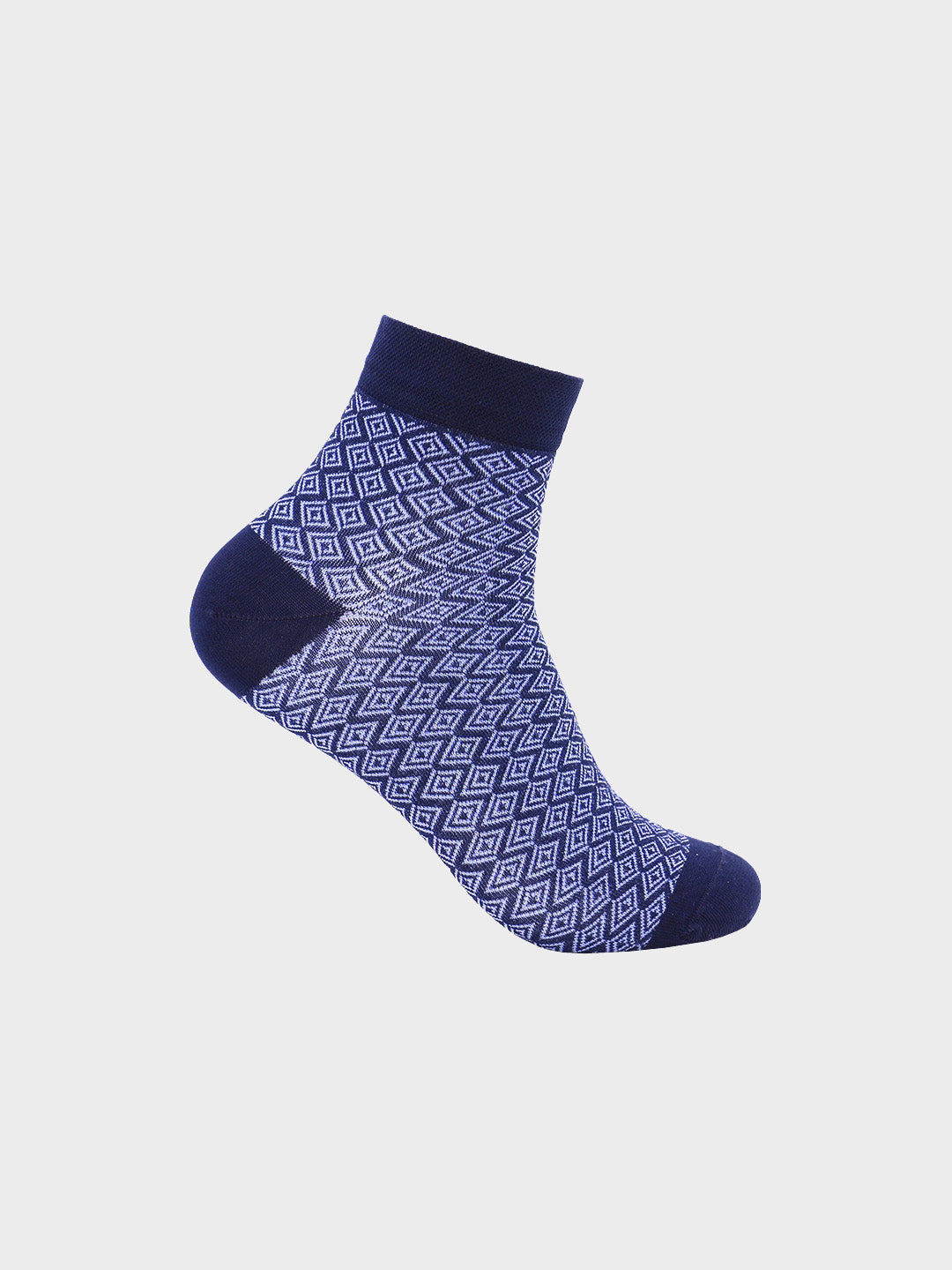 Geometric Mercerized Ankle Socks (Pack of 5)