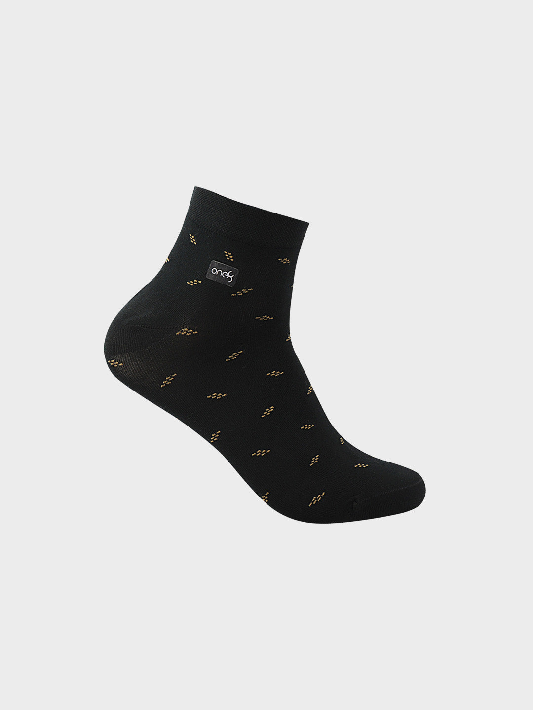 Mercerized Patterned Ankle Socks (Any 3)