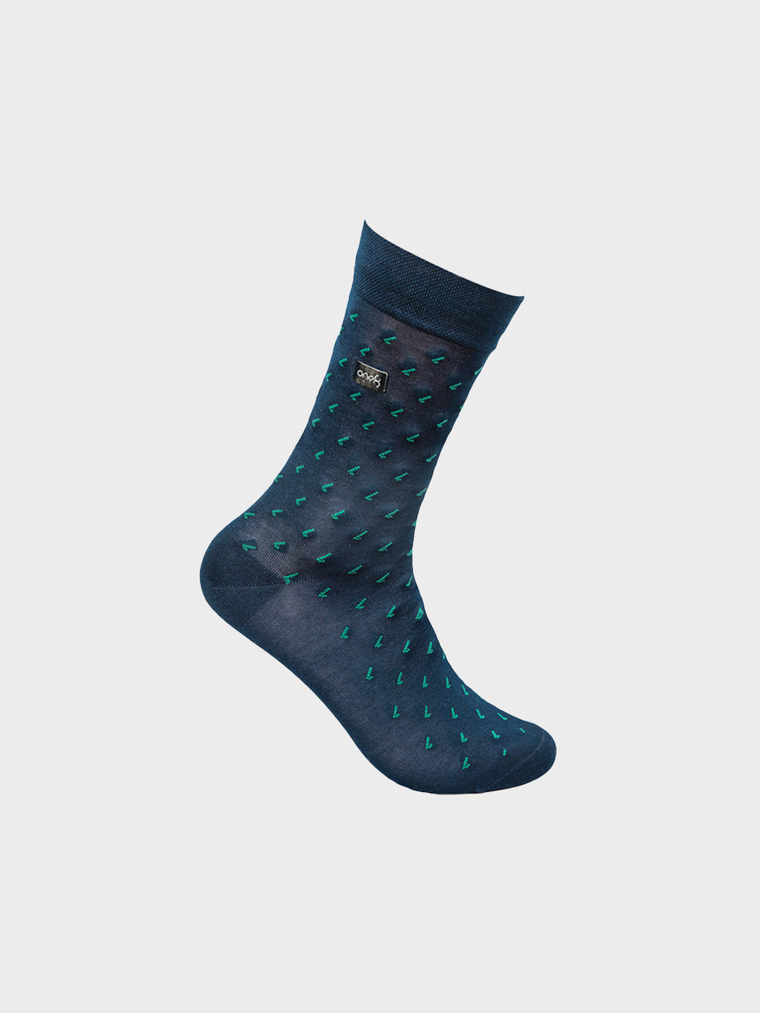 Mercerized Patterned Crew Socks (Any 3)