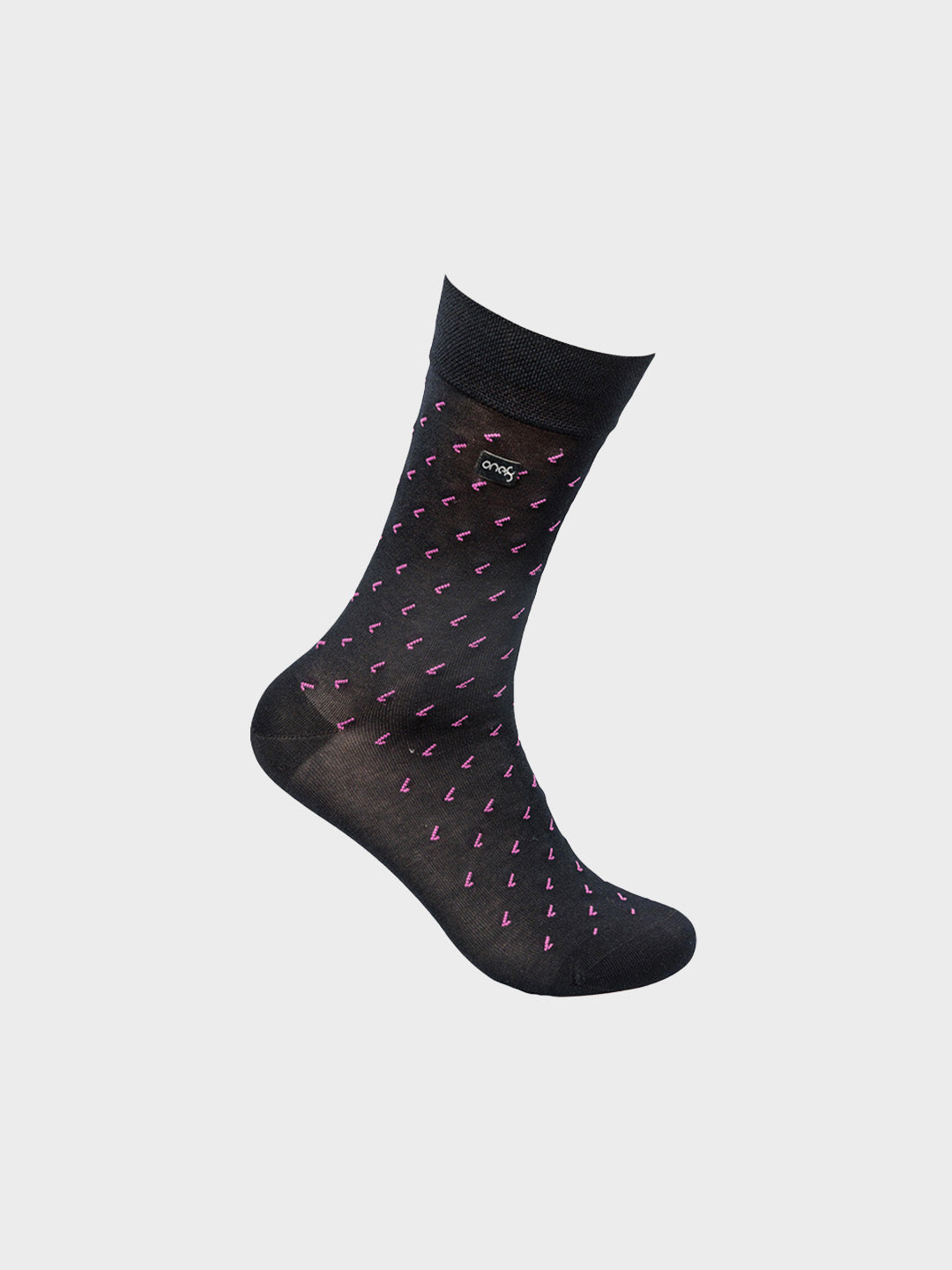 Mercerized Patterned Crew Socks (Pack of 5)