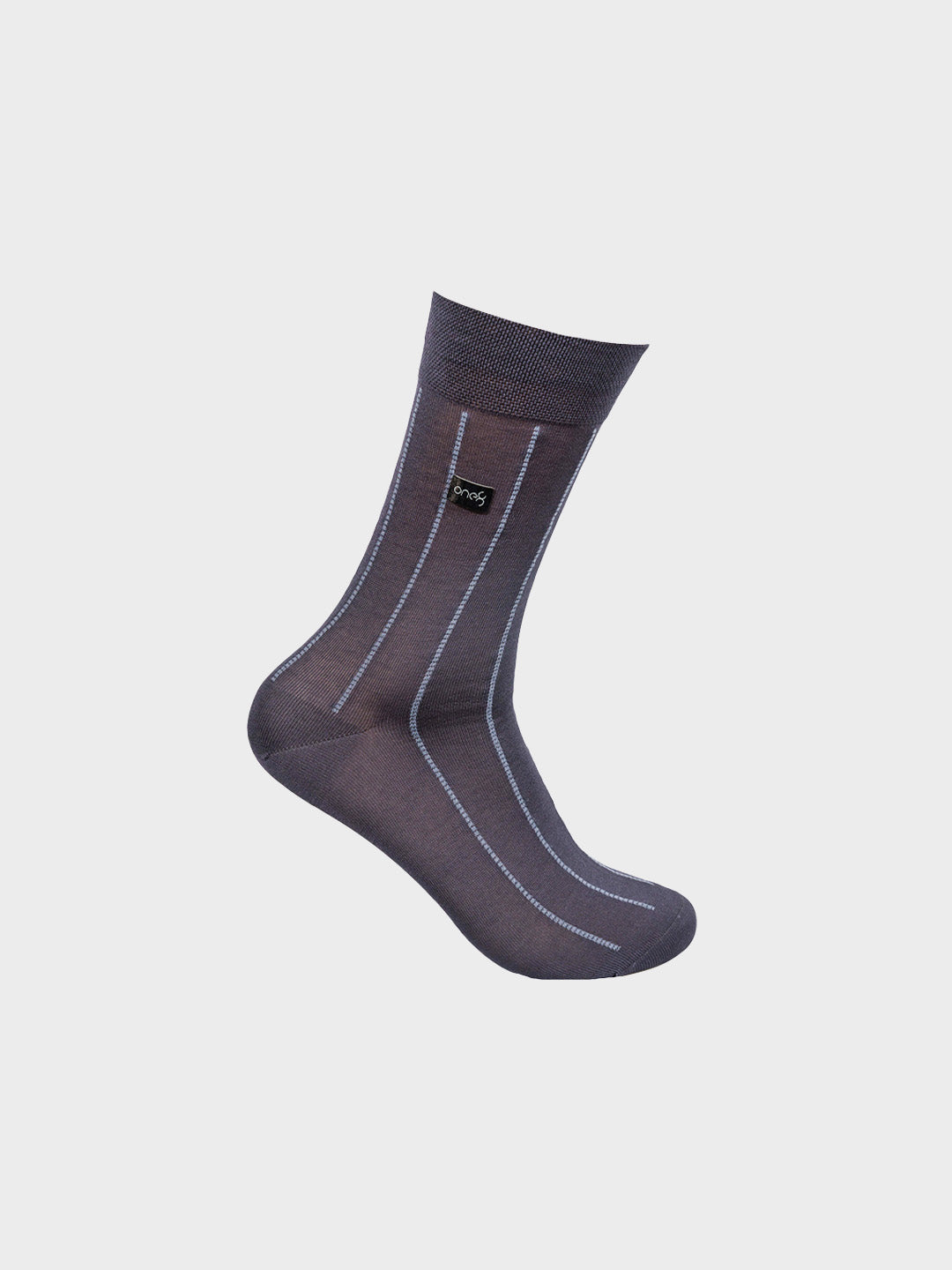 Mercerized Vertical Stripe Crew Socks (Any 3)